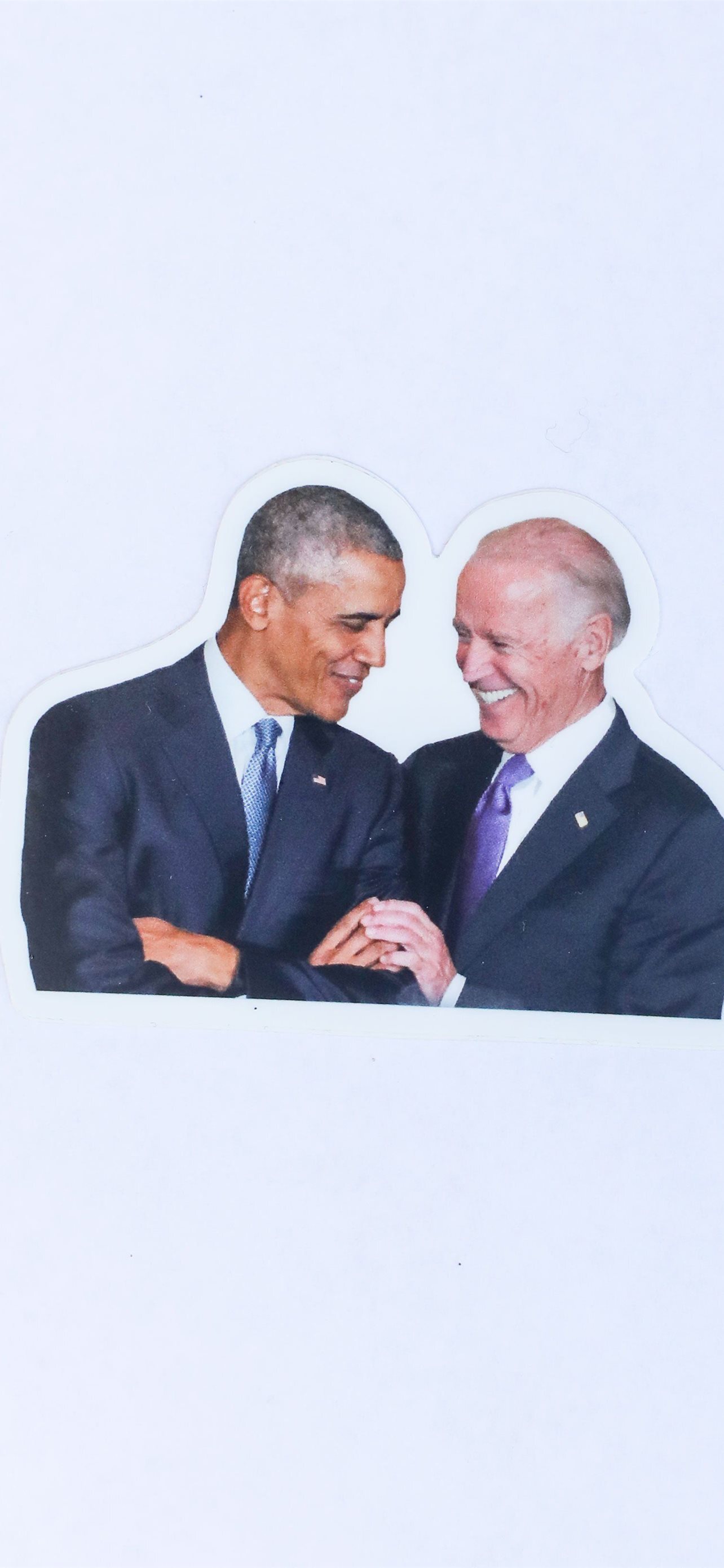 Barack Obama And Joe Biden Baby Blue Background For iPhone 12 Pro Max