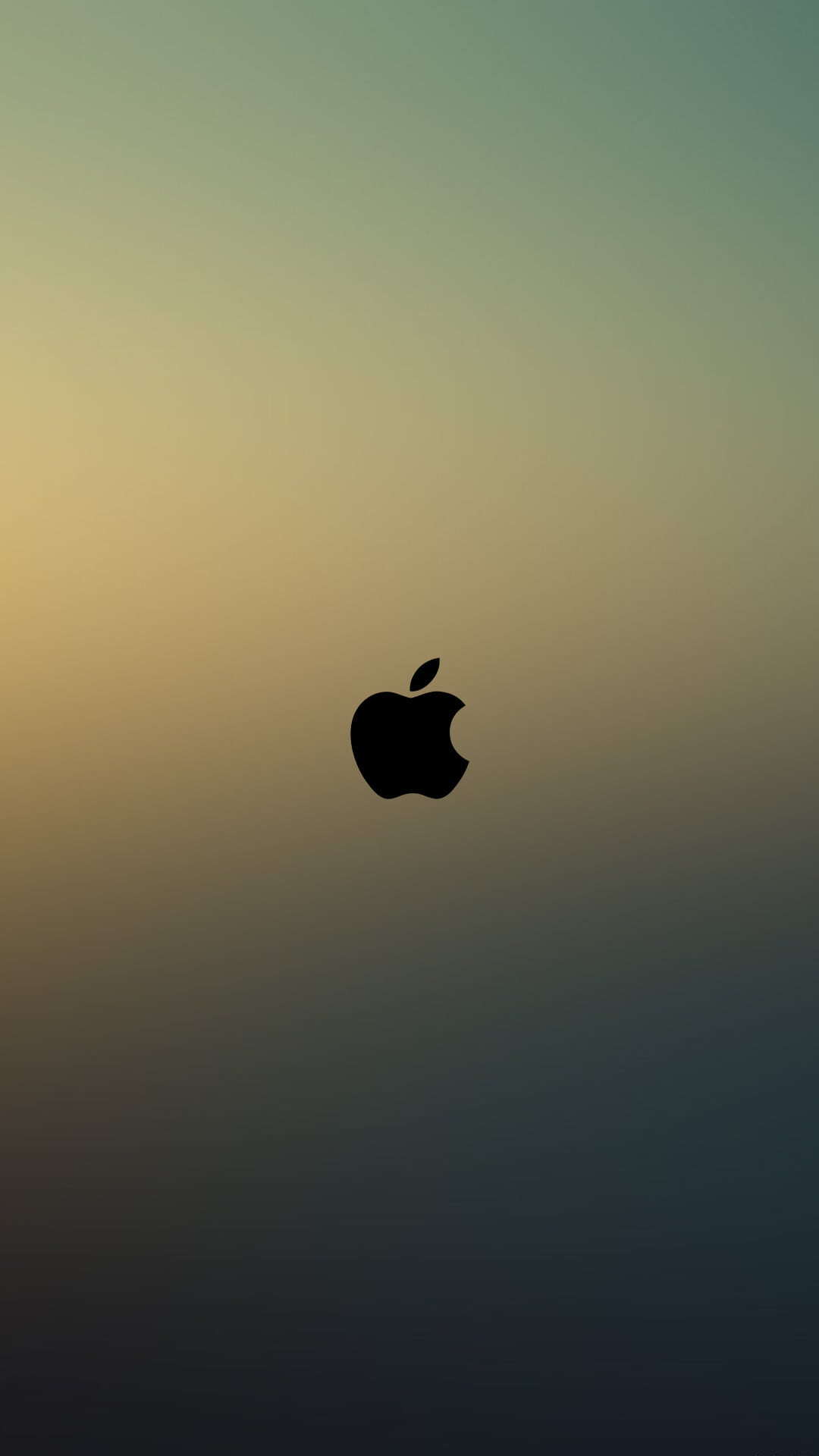 Black Apple Logo Muted Colors Glow Soft Gradient wallpaper for Apple iPhone, Apple Watch, Mac, iPad and Apple Watch