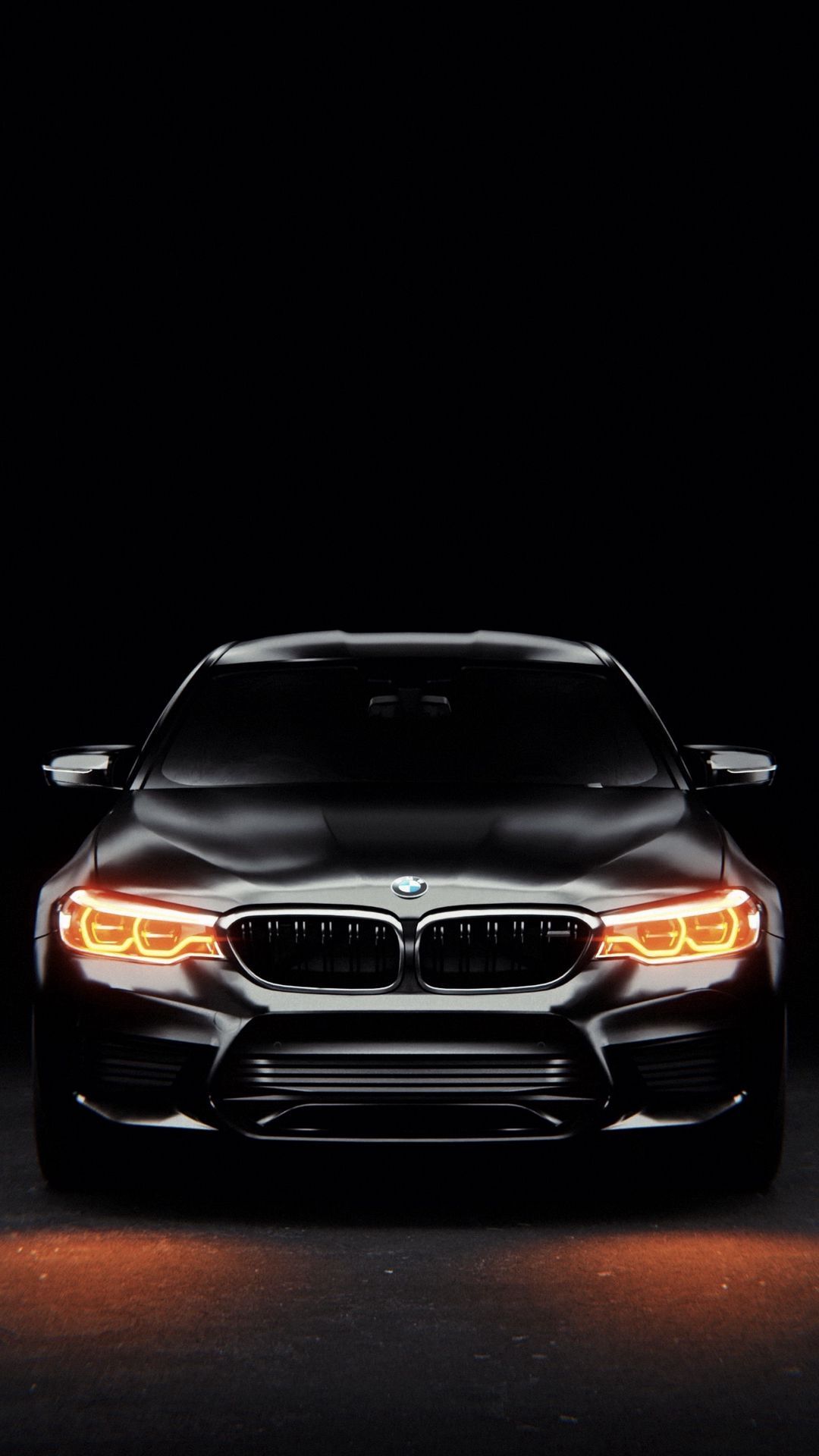 Black Glowing Headlamps BMW German Luxury Cars Brands Sedan wallpaper for Apple iPhone, Apple Watch, Mac, iPad and Apple Watch