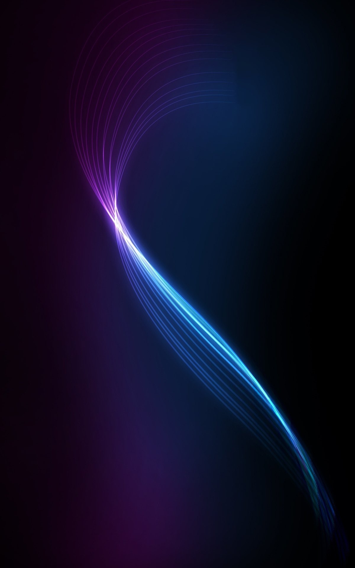 Blue And Purple Abstract Lines Shadow Gradient Apple iPhone 15