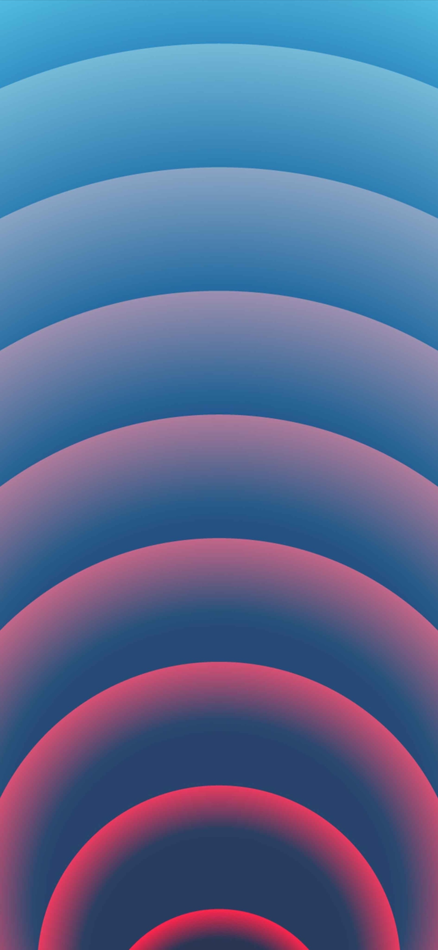 Blue And Red Gradient Circular Bubbles Rounded