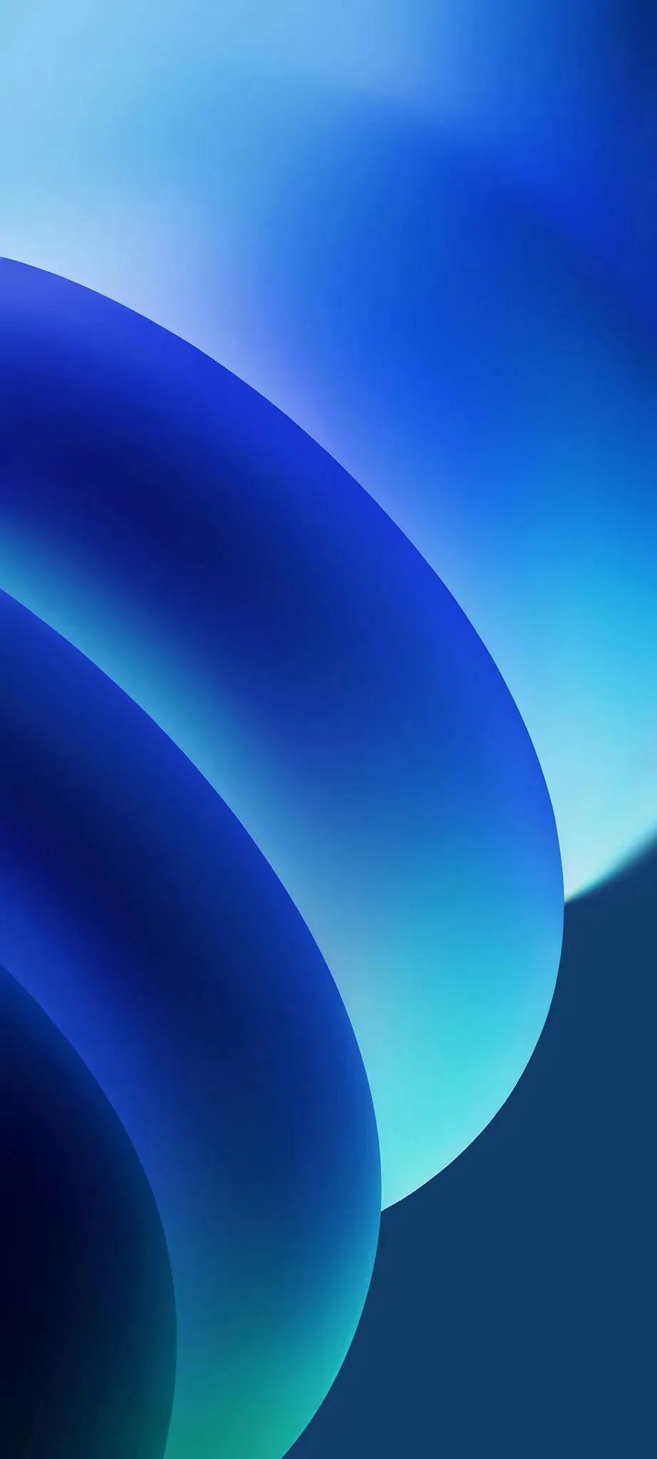 Blue Circles Stacked Glowing Light Blue wallpaper for Apple iPhone, Apple Watch, Mac, iPad and Apple Watch