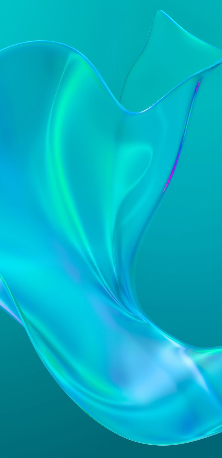 Blue Glass Semitransparent Iridescent Liquid Huawei Android Default Stock wallpaper for Apple iPhone, Apple Watch, Mac, iPad and Apple Watch