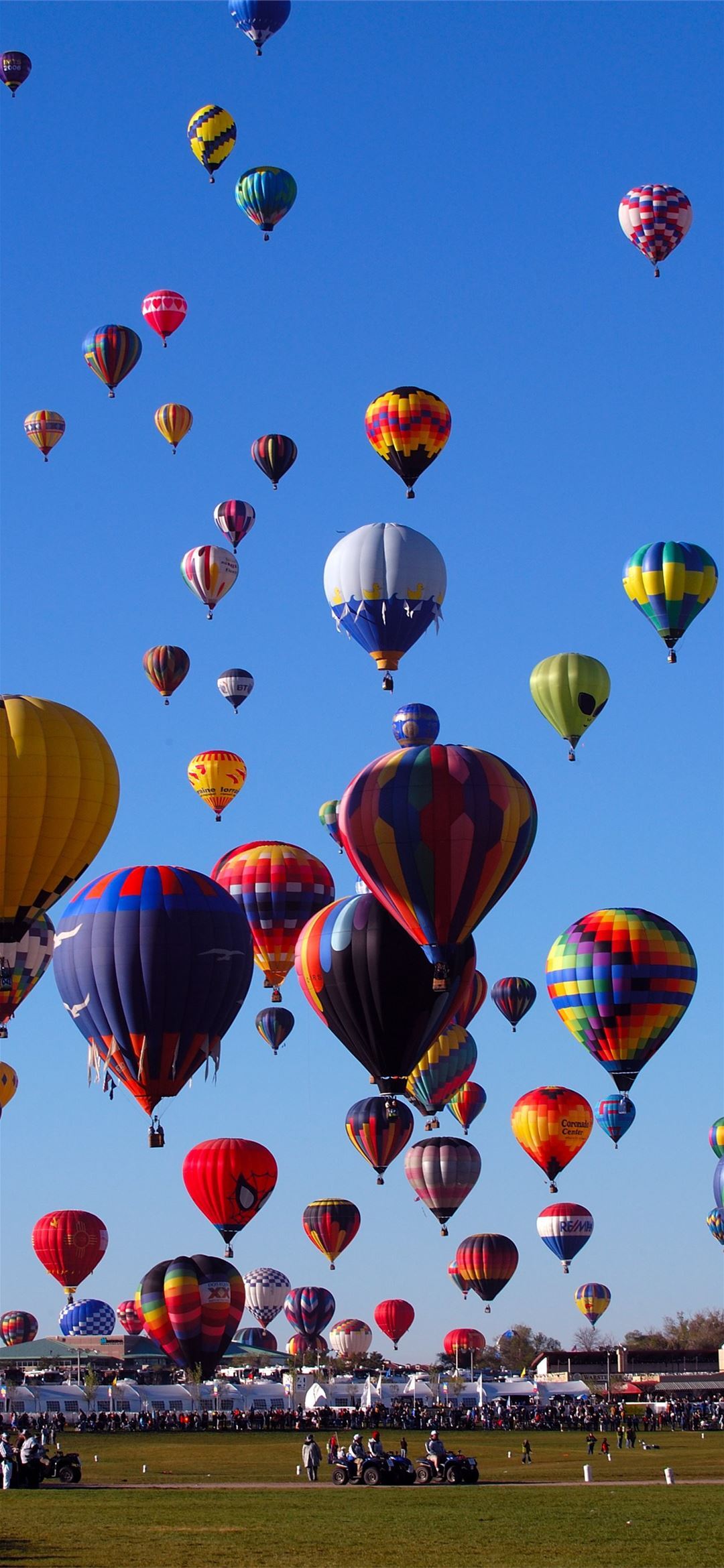 Blue Skies In Albuquerque International Balloon Fiesta County Town New Mexico State USA United States Small Towns