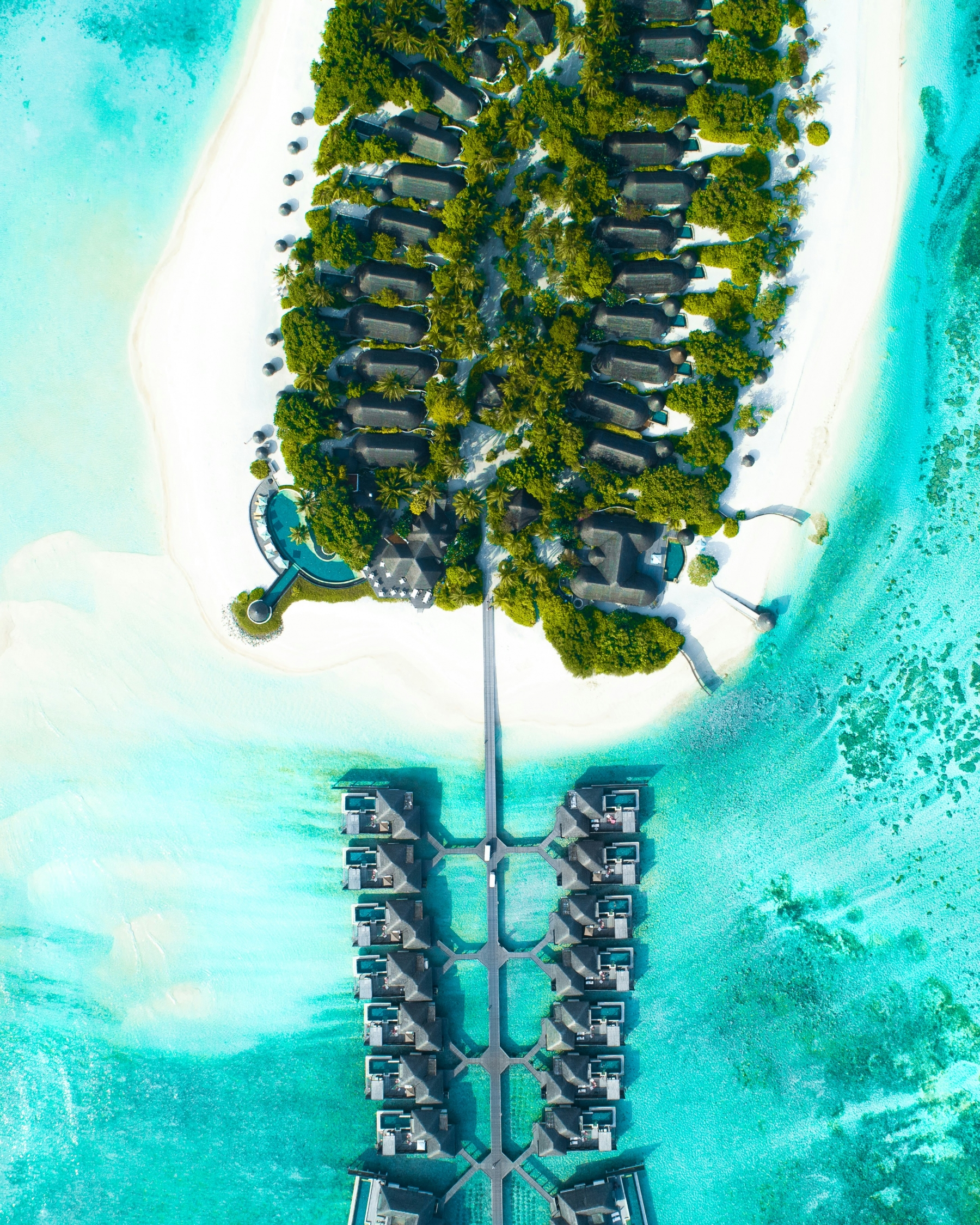 Bora Bora From Above wallpaper for Apple iPhone, Apple Watch, Mac, iPad and Apple Watch