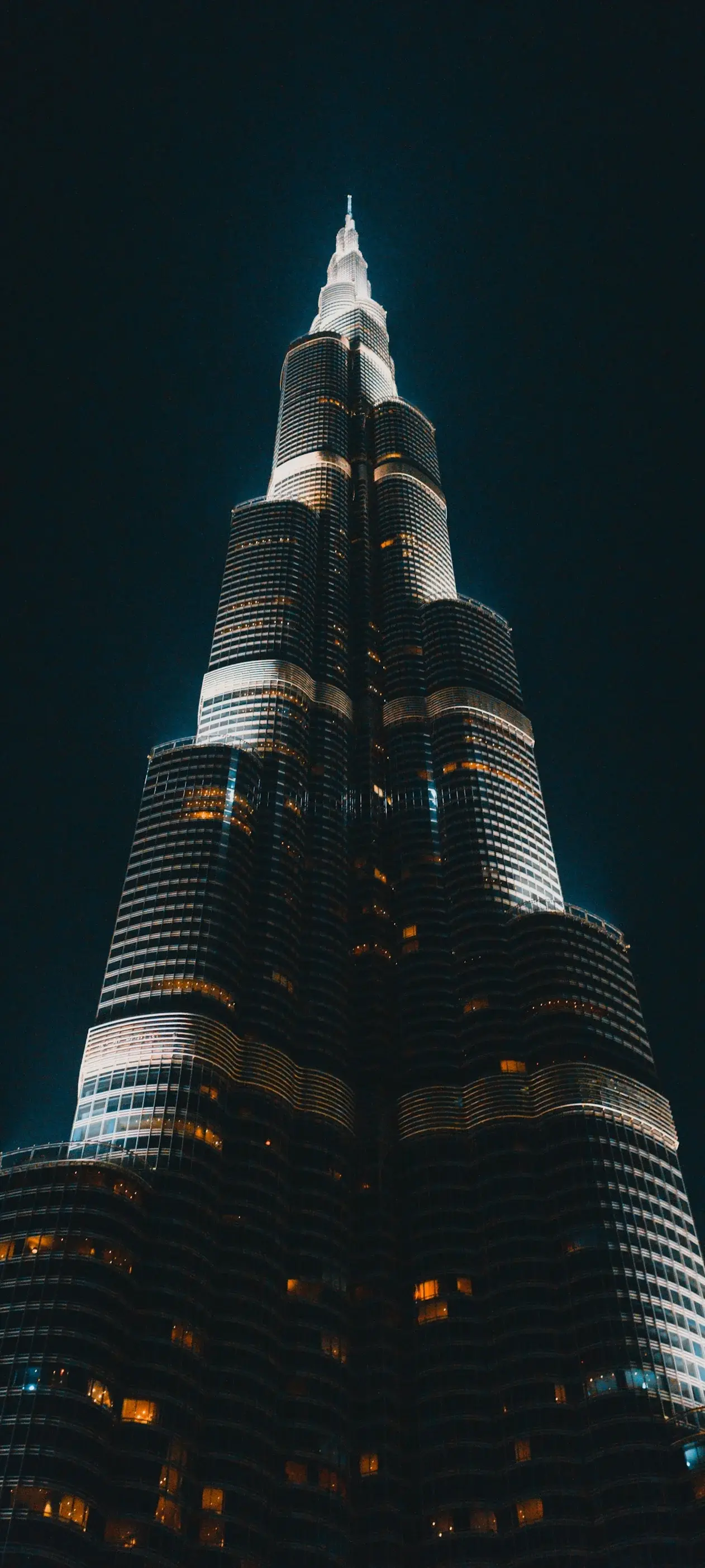 Burj Khalifa From Below Dubai City United Arab Emirates UAE Luxury Living Skyscraper Skyline Vacation