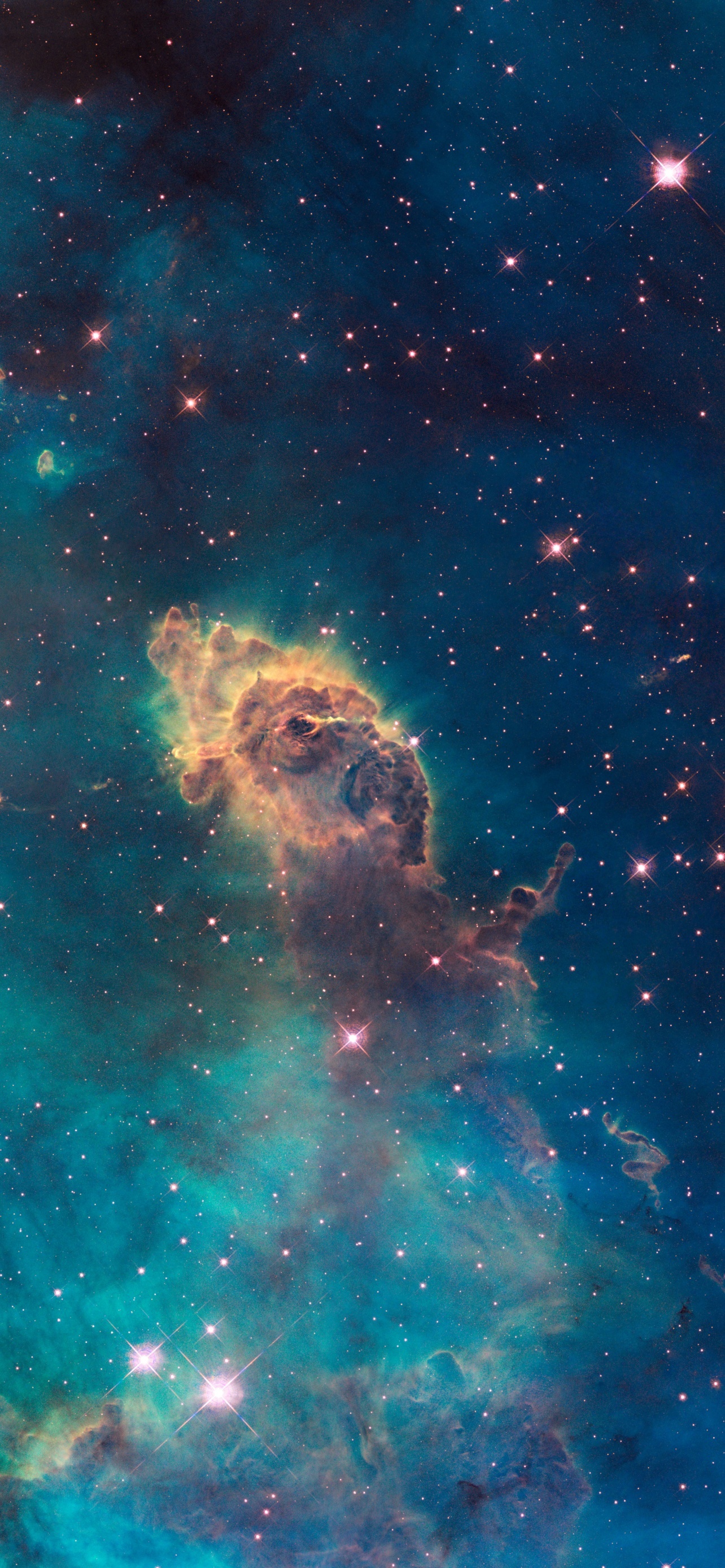 Carina Nebula Stellar Jet Interstellar Astronomy Outer wallpaper for Apple iPhone, Apple Watch, Mac, iPad and Apple Watch