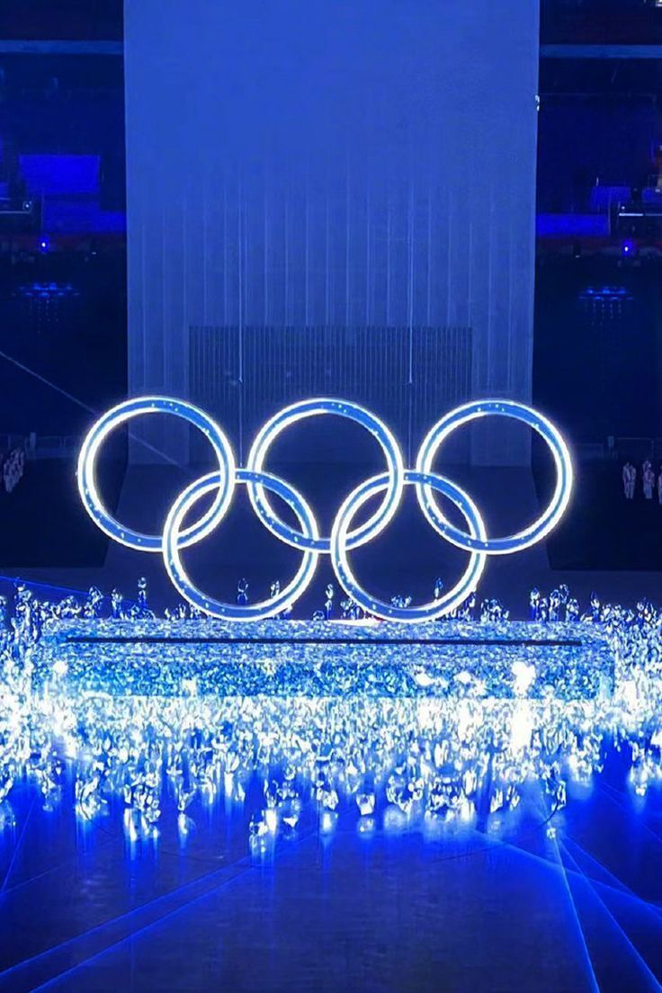 Chinese Olympics Logo Opening Ceremony Blue Rings wallpaper for Apple iPhone, Apple Watch, Mac, iPad and Apple Watch