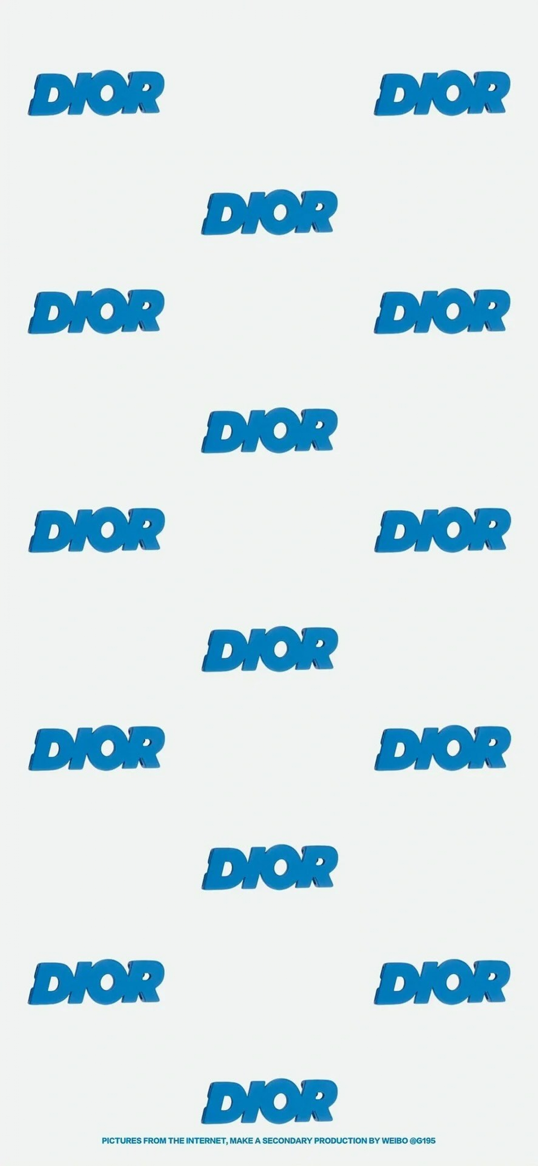 Christian Dior Logo Luxury Brand Blue Repeating wallpaper for Apple iPhone, Apple Watch, Mac, iPad and Apple Watch