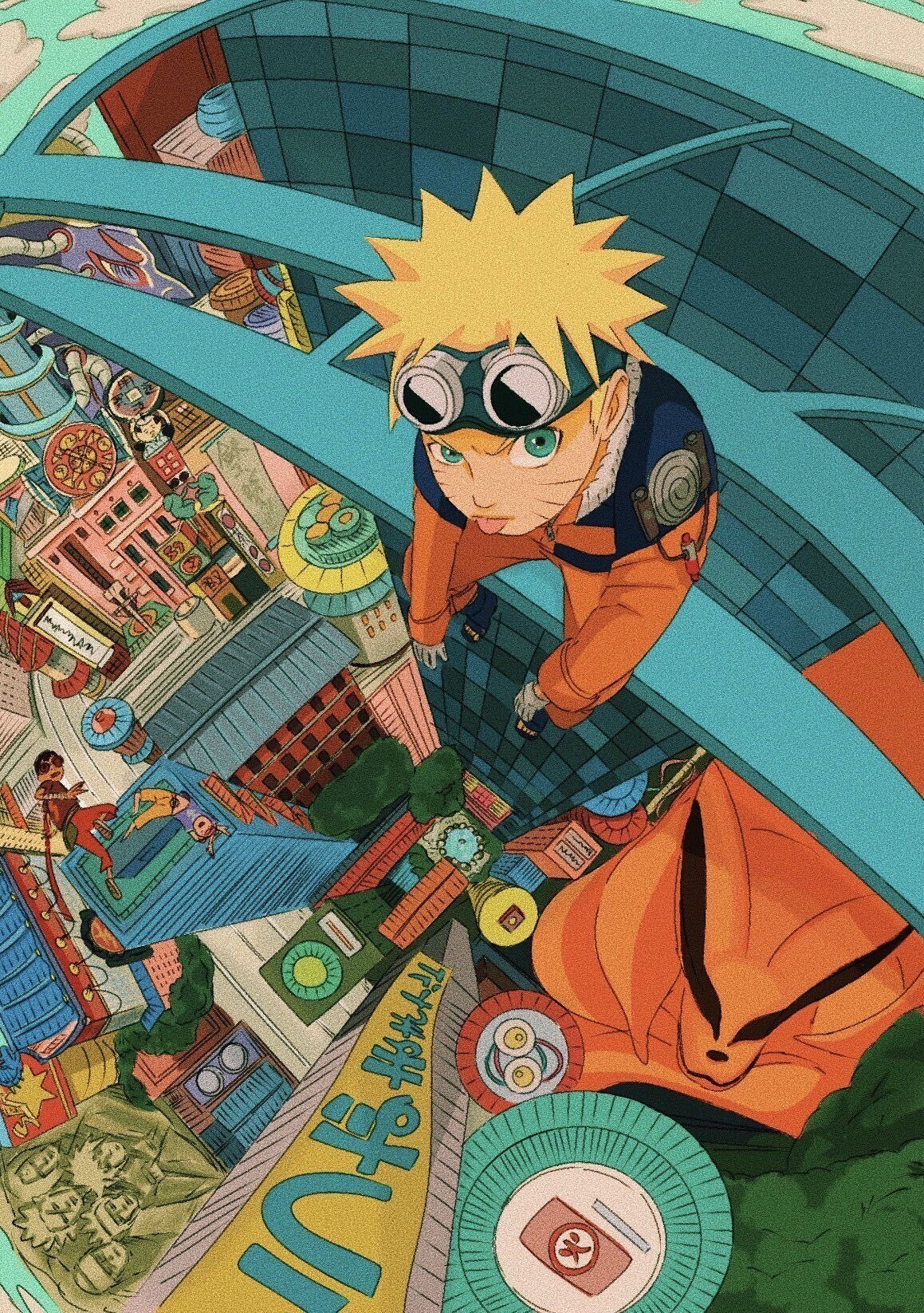 Cityscape Cartoon Naruto Shippuden Best Anime Wallpapers For iPhone And Android iPhone wallpaper