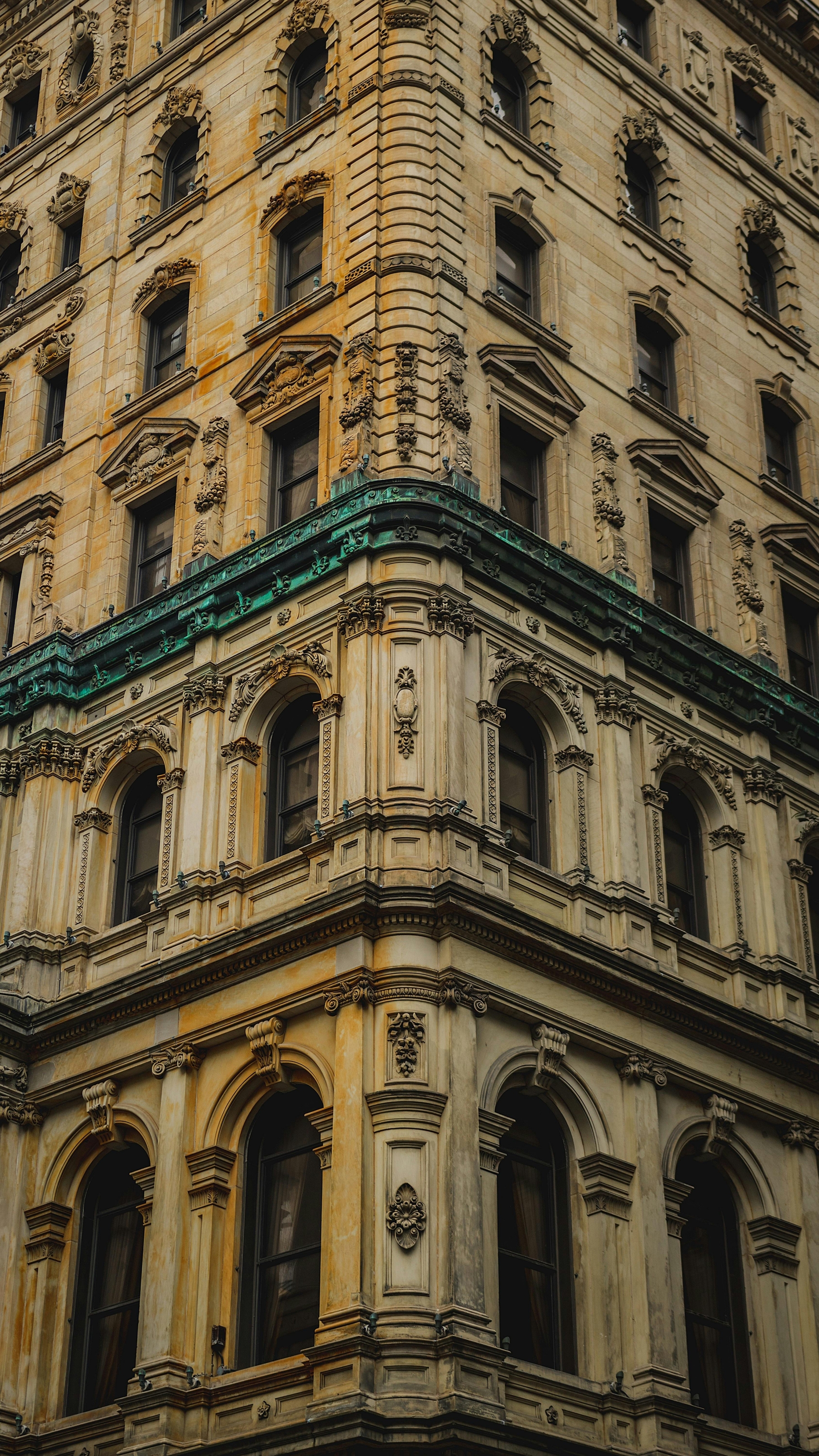 Classical Architecture Building Closeup