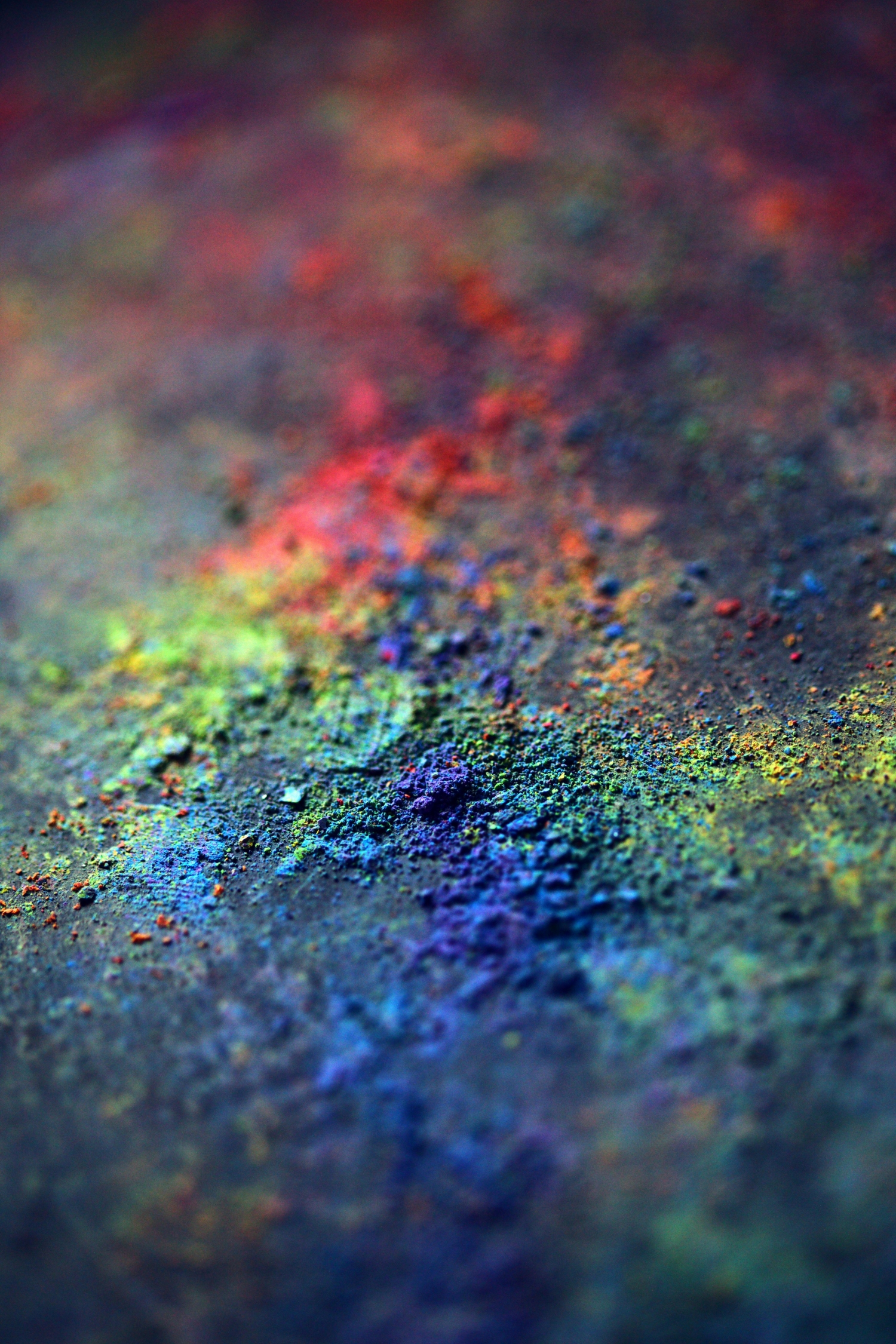 Closeup Of Colorful Dust And Dirt