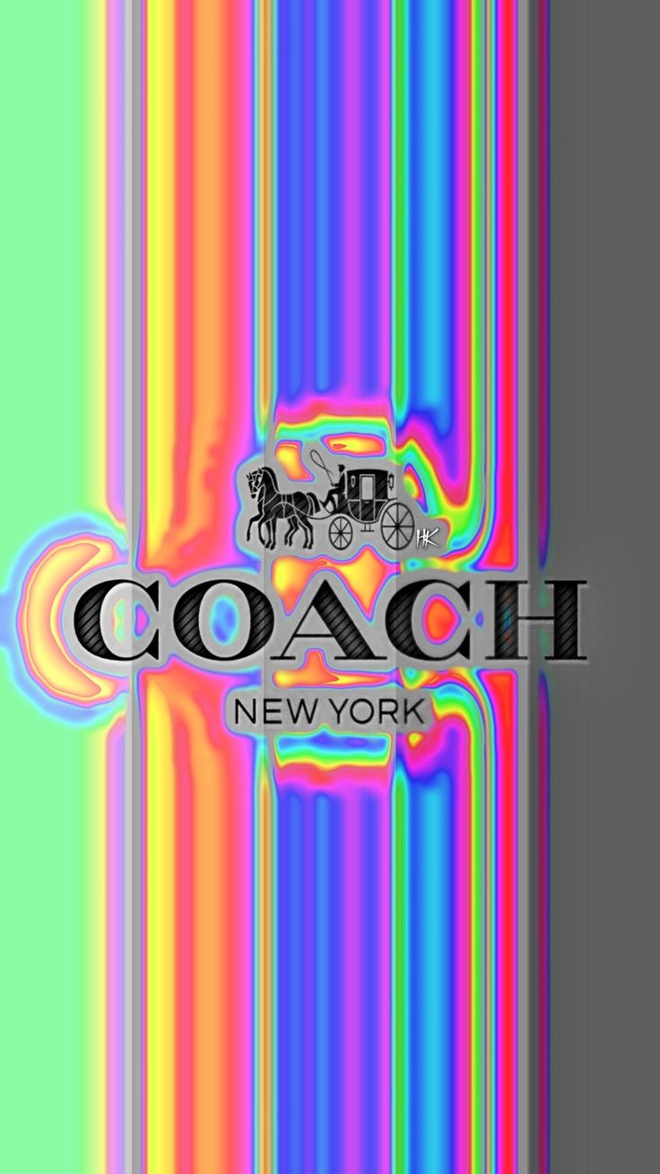 Coach Luxury Brand Logo Rainbow Iridescent wallpaper for Apple iPhone, Apple Watch, Mac, iPad and Apple Watch