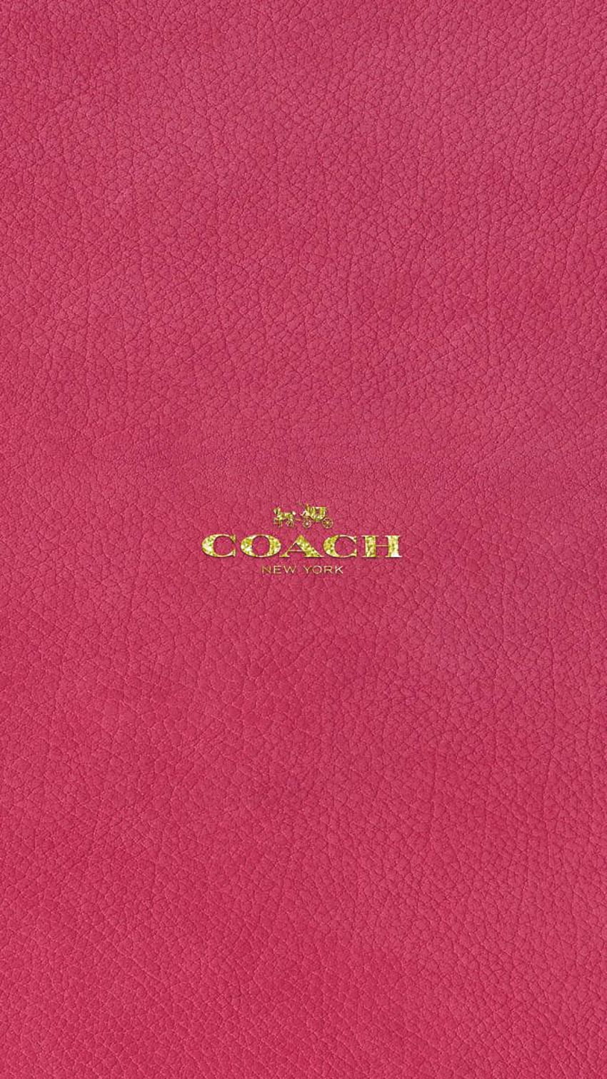 Coach Luxury Brands Logo Red wallpaper for Apple iPhone, Apple Watch, Mac, iPad and Apple Watch