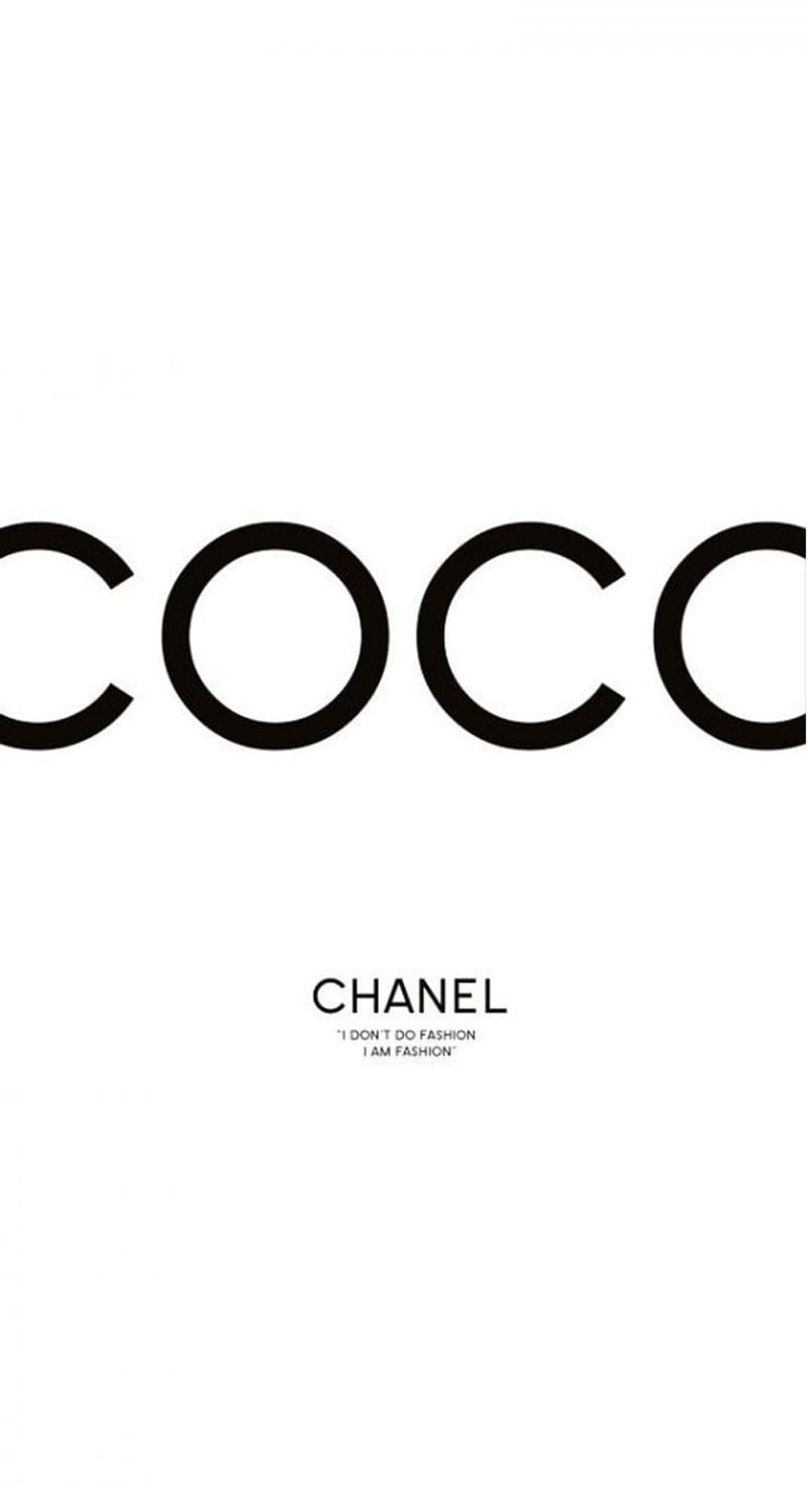 Coco Chanel Brand Logo Black And White