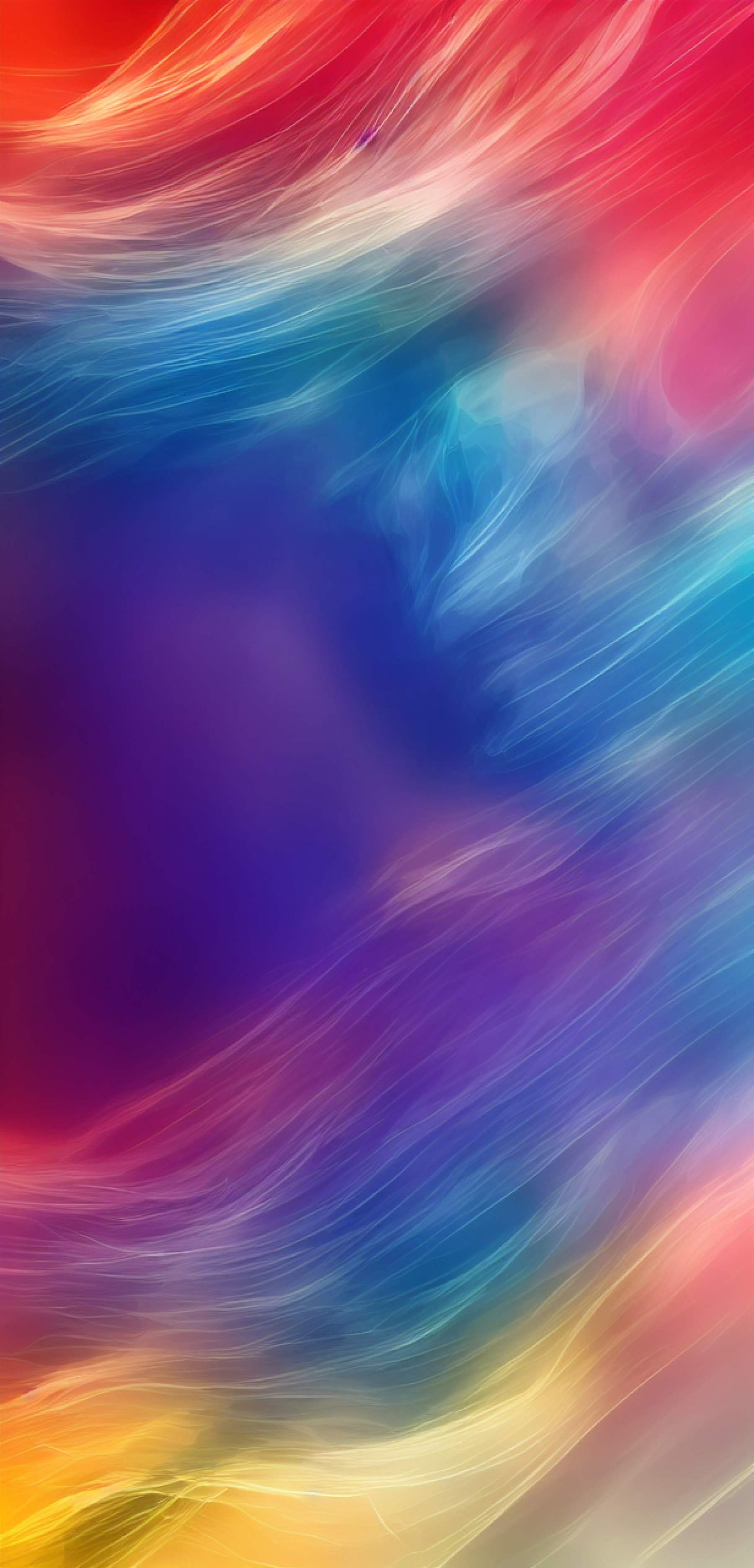 Colorful Gradient Inside A Vortex Space Inspired Blue Red And Yellow