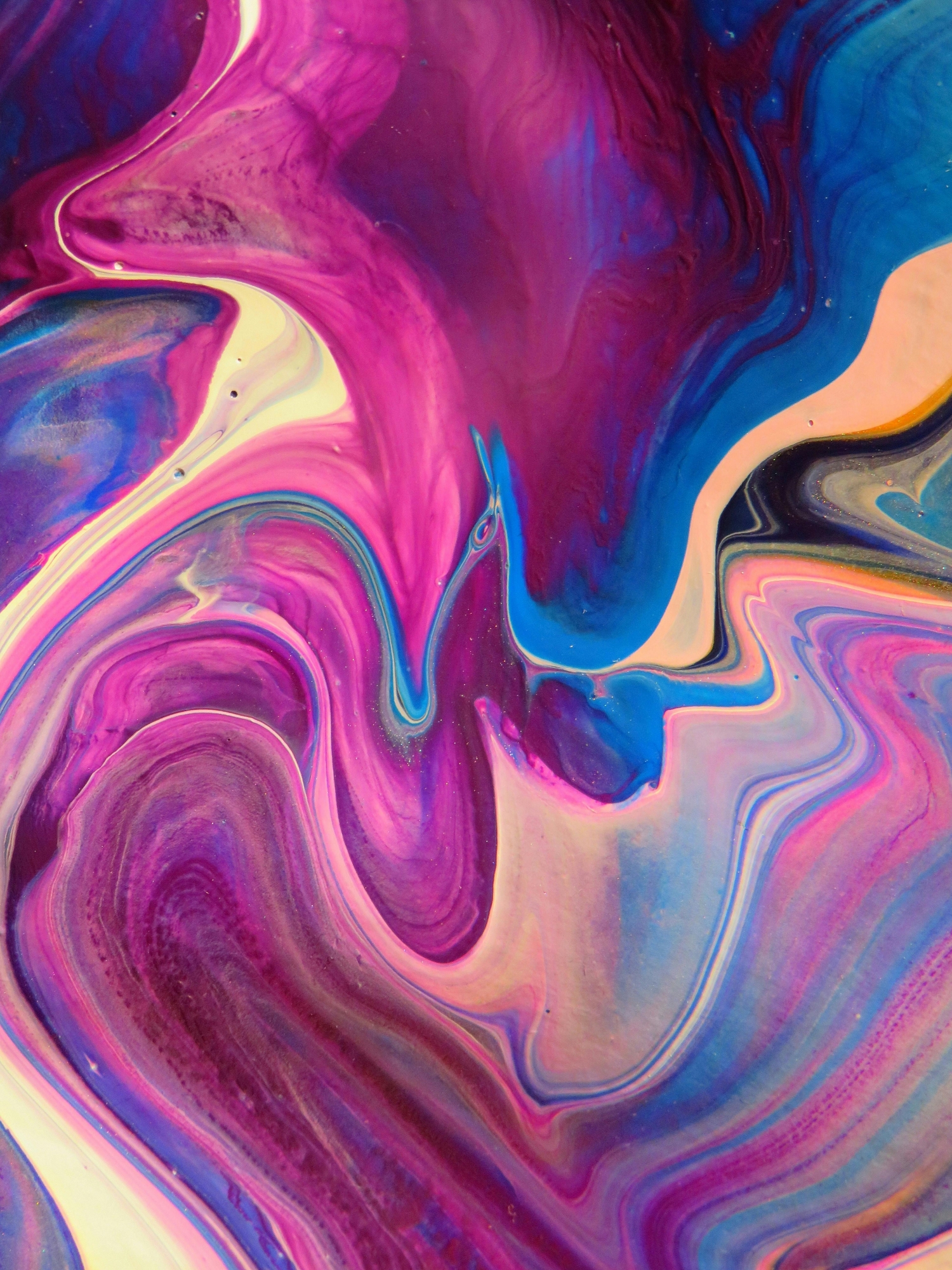 Colorful Paint Swirl wallpaper for Apple iPhone, Apple Watch, Mac, iPad and Apple Watch