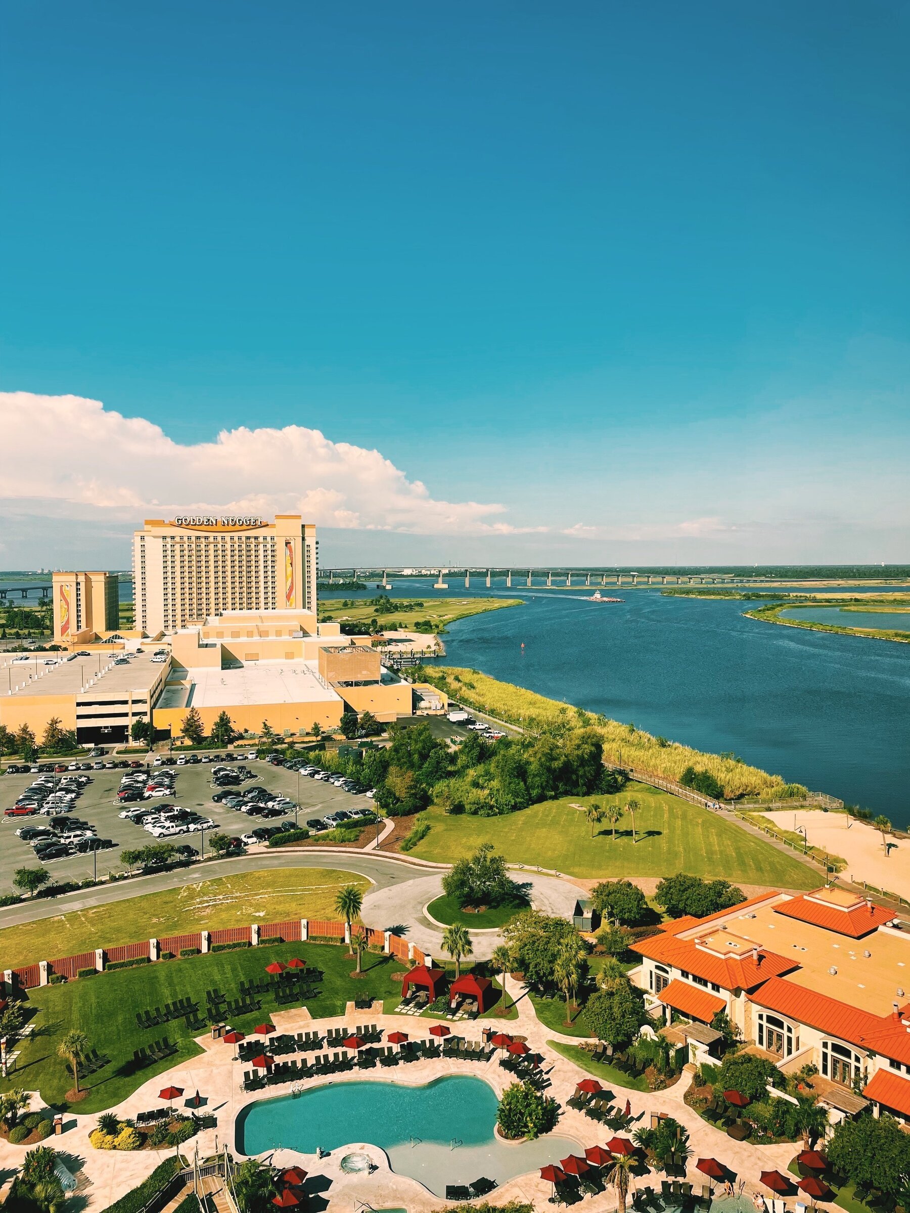 Colorful Vintage Lake Charles Louisiana State United States USA