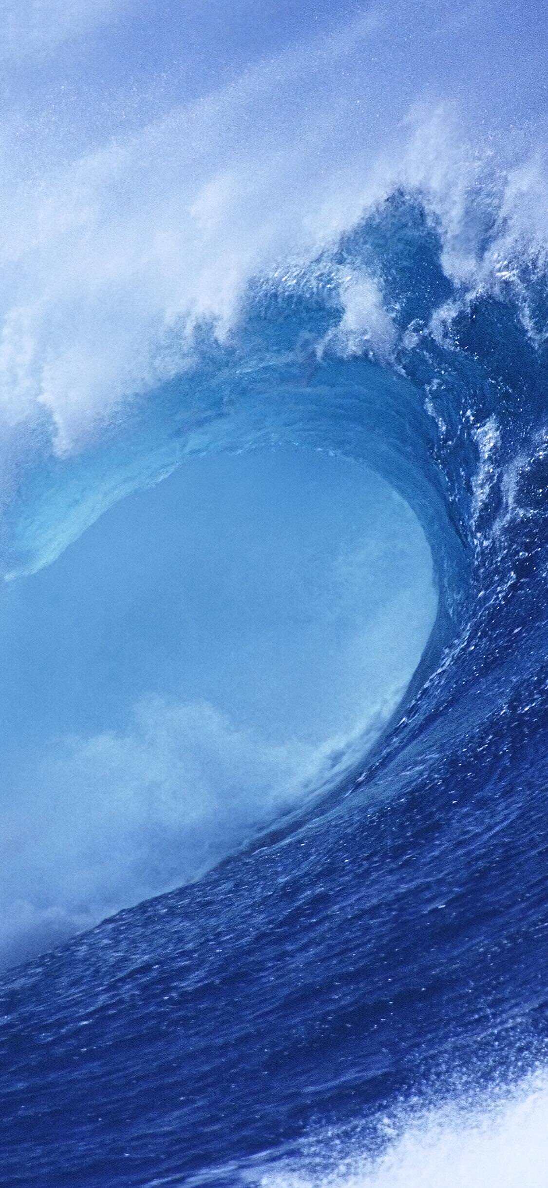 Crashing Blue Wave iPhone 3GS iOS 3 Stock Default wallpaper for Apple iPhone, Apple Watch, Mac, iPad and Apple Watch