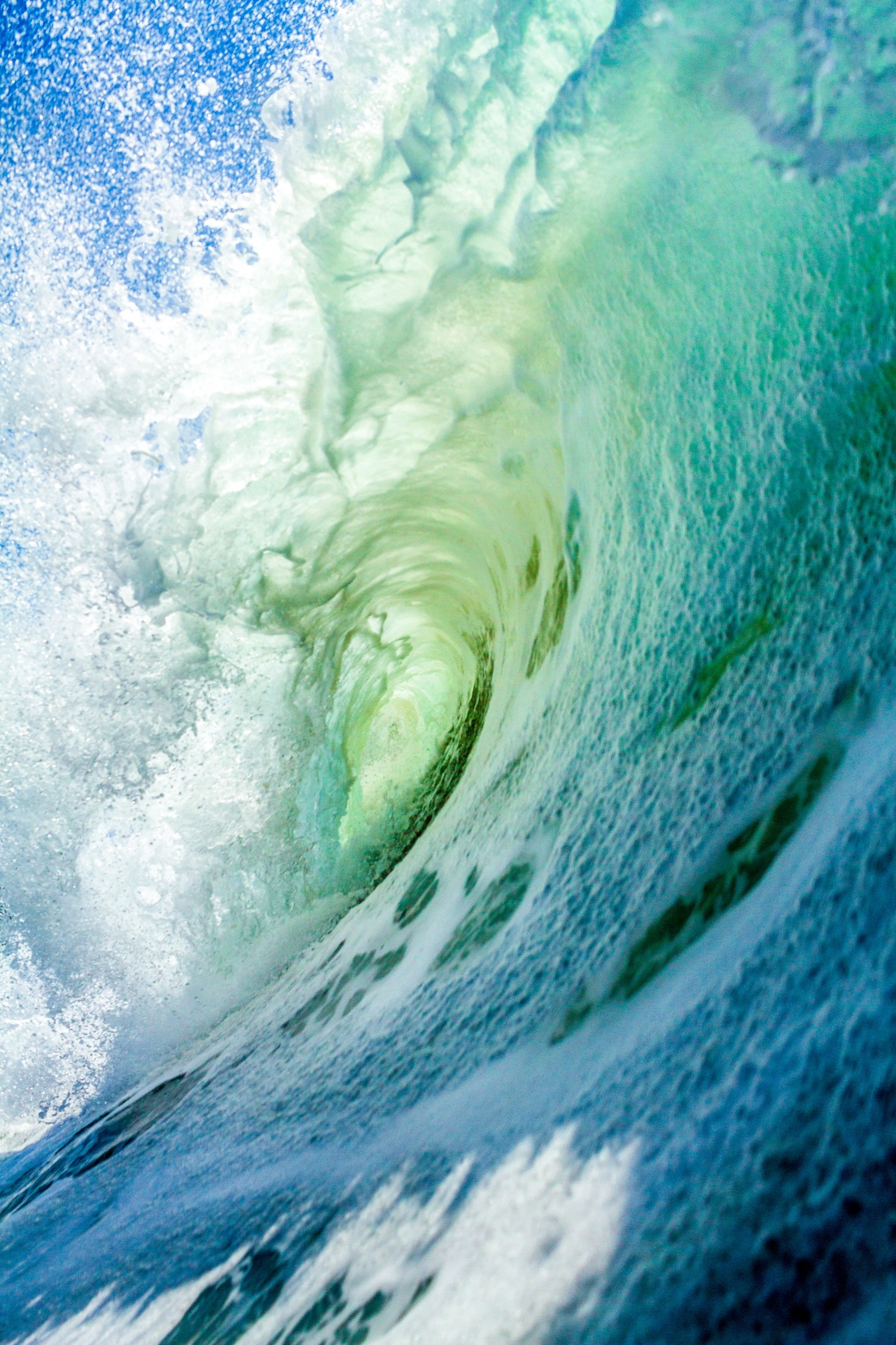 Crashing Wave Green wallpaper for Apple iPhone, Apple Watch, Mac, iPad and Apple Watch