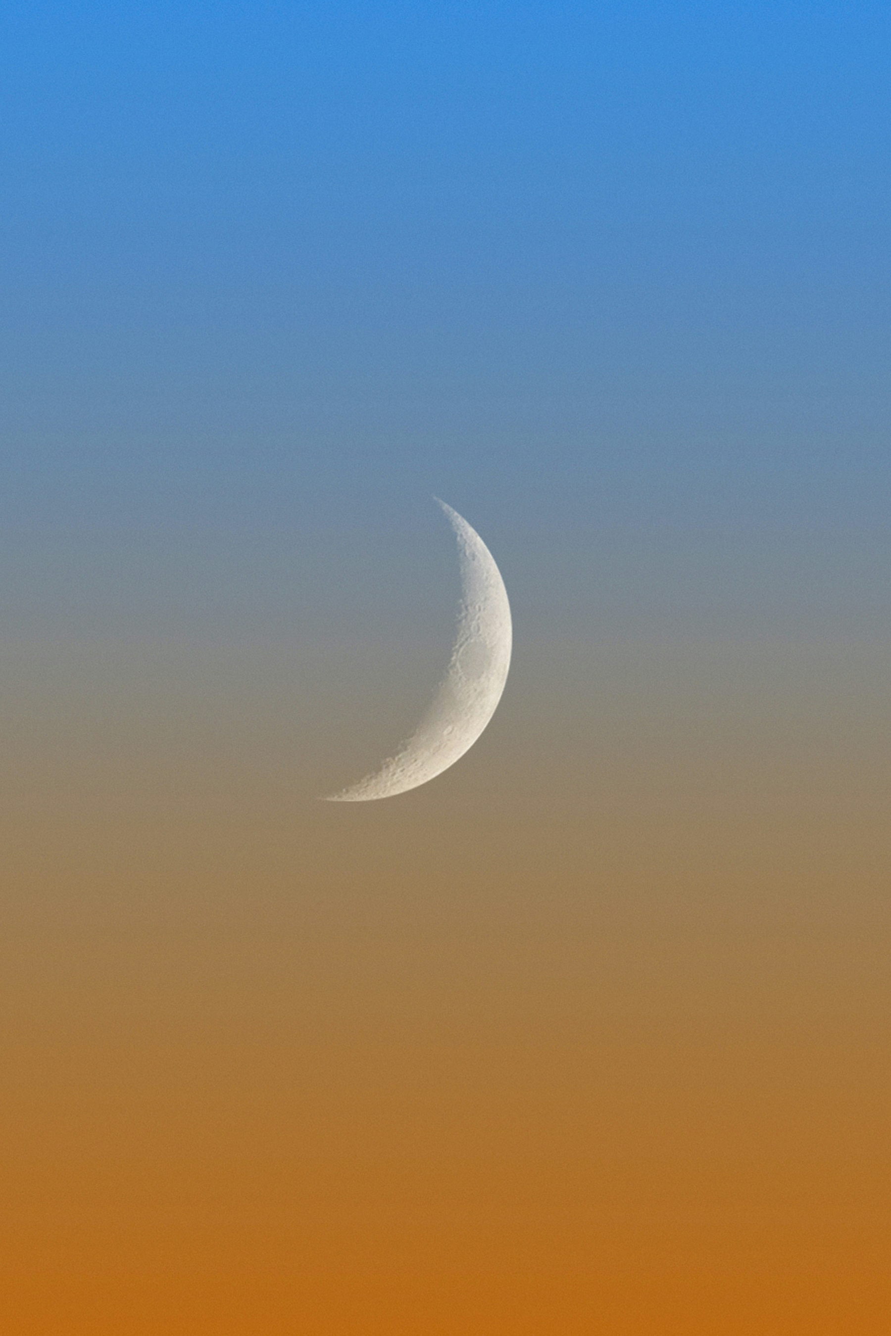 Crescent Moon At Sunset wallpaper for Apple iPhone, Apple Watch, Mac, iPad and Apple Watch