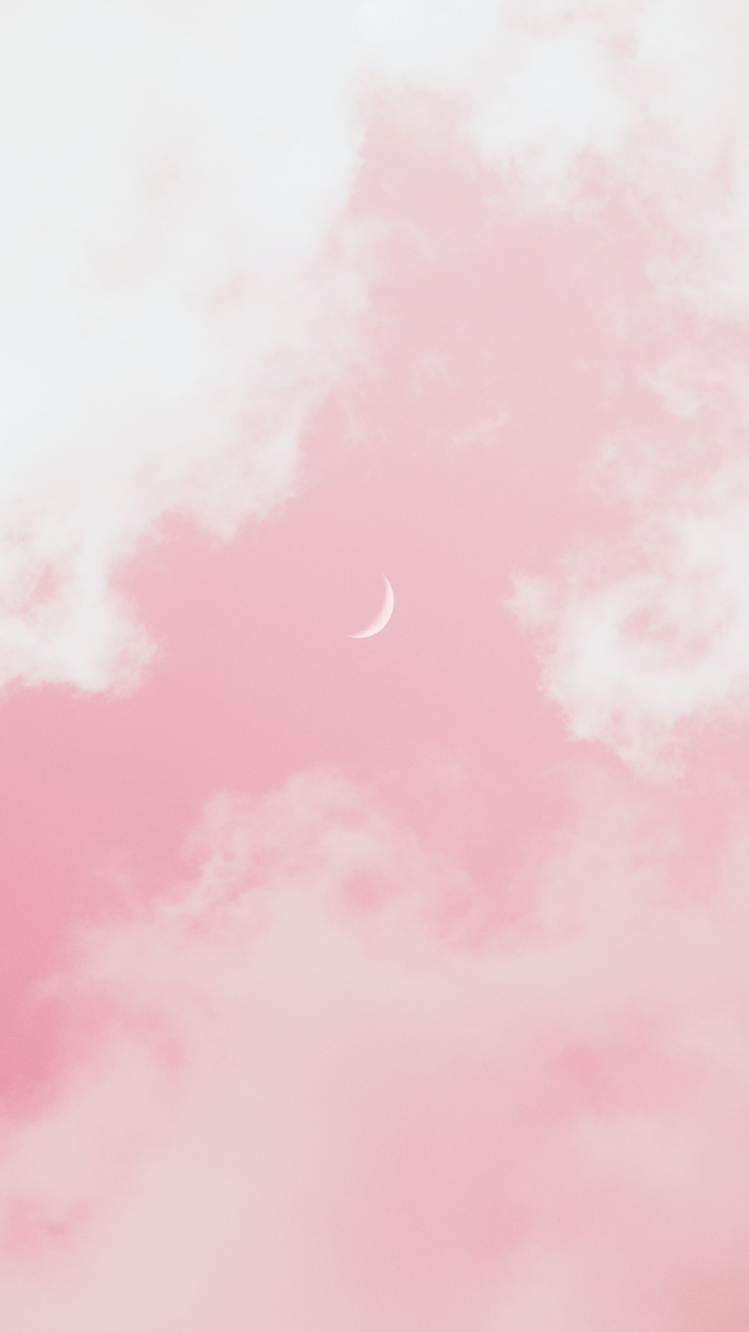 Cute Wallpapers For Girls Feminine Girly Femme Pink Sky Clouds And Moon