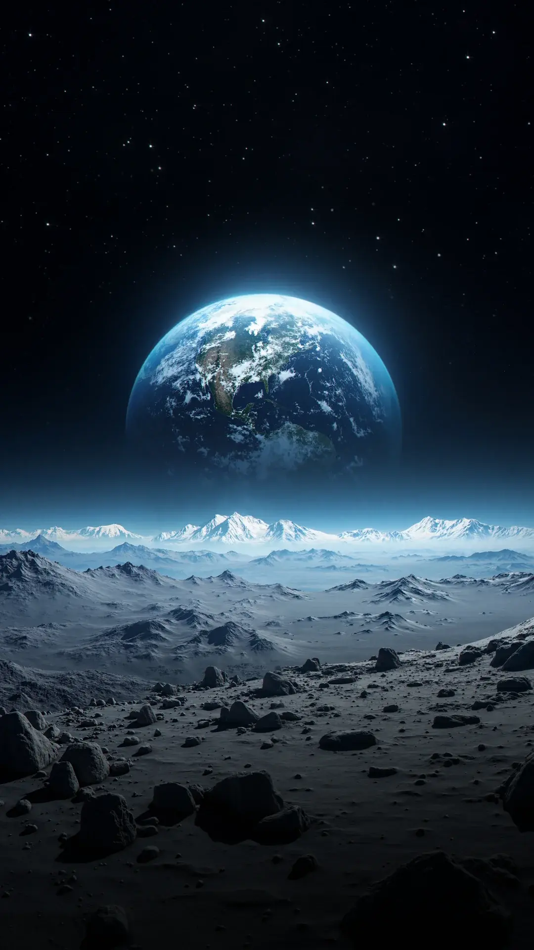 Daily Wallpapers Earth As Seen From The Moon In Outer Space