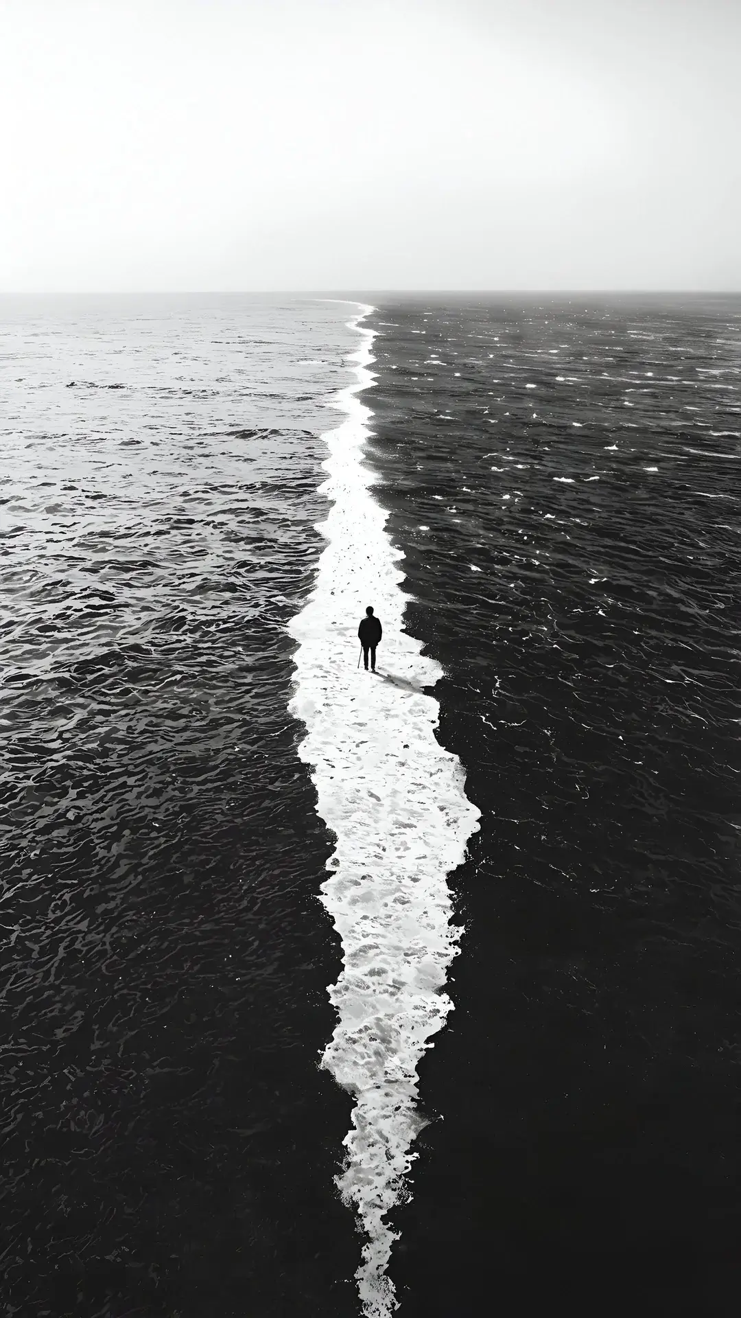 Daily Wallpapers Oceans Collide Dark