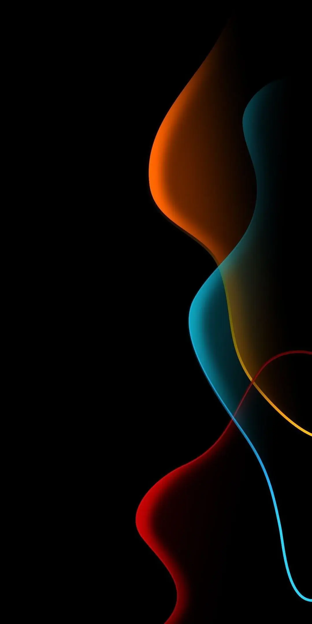 Dark Mode Pack Abstract Lines Liquid Black
