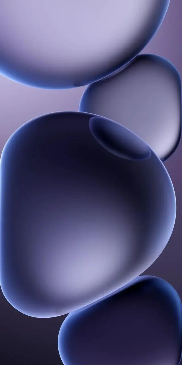 Dark Mode Pack Dark Blue Bubbles Abstract