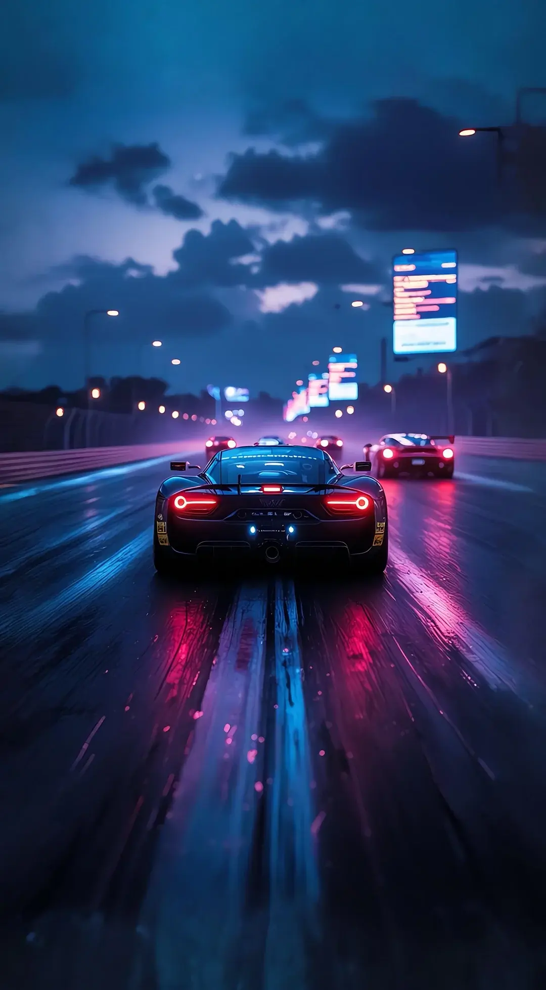 Dark Pictures Neon Lights On L.A. Los Angeles LA Streets
