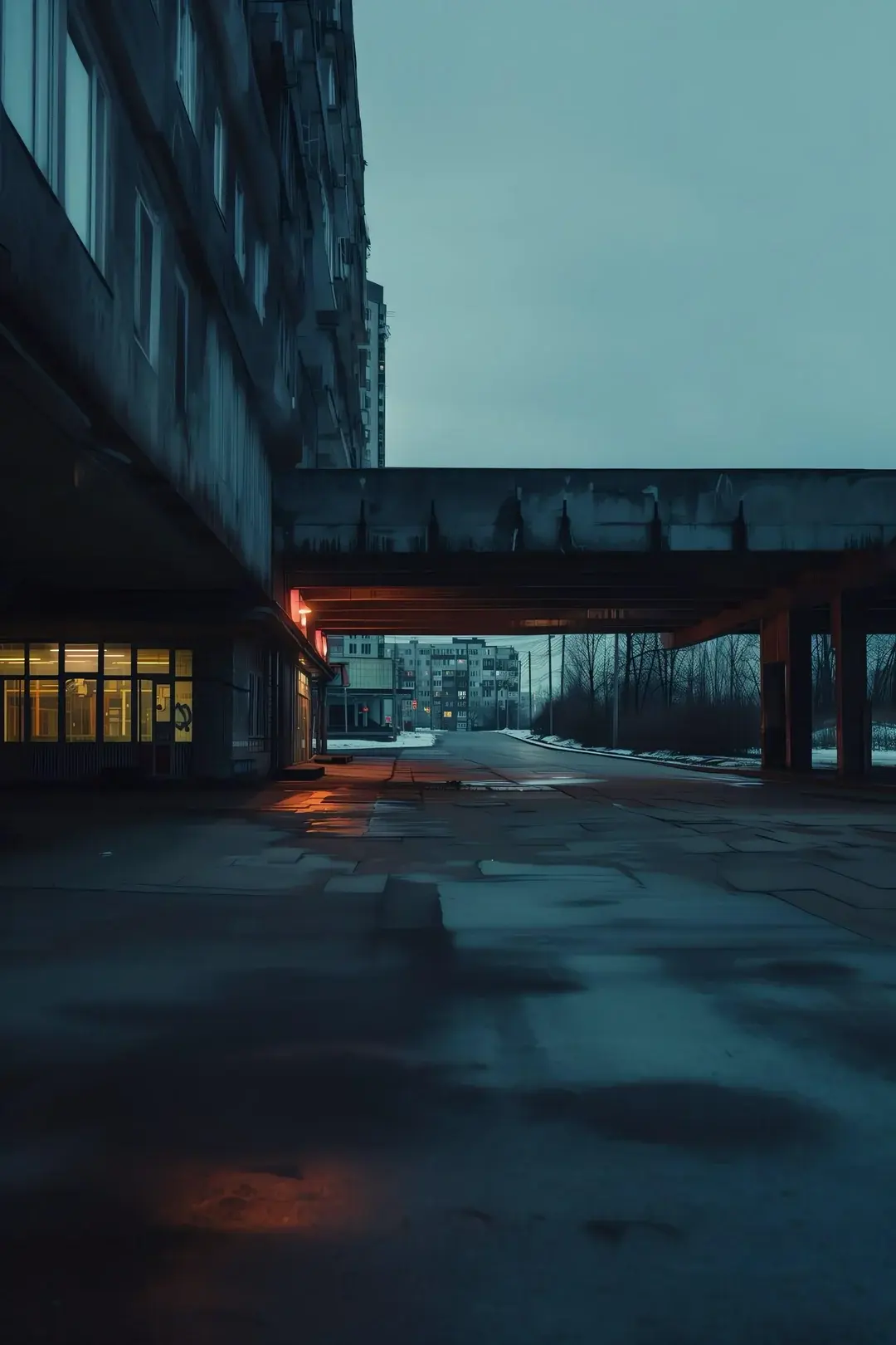 Dark Pictures Rundown Scary Streetscape
