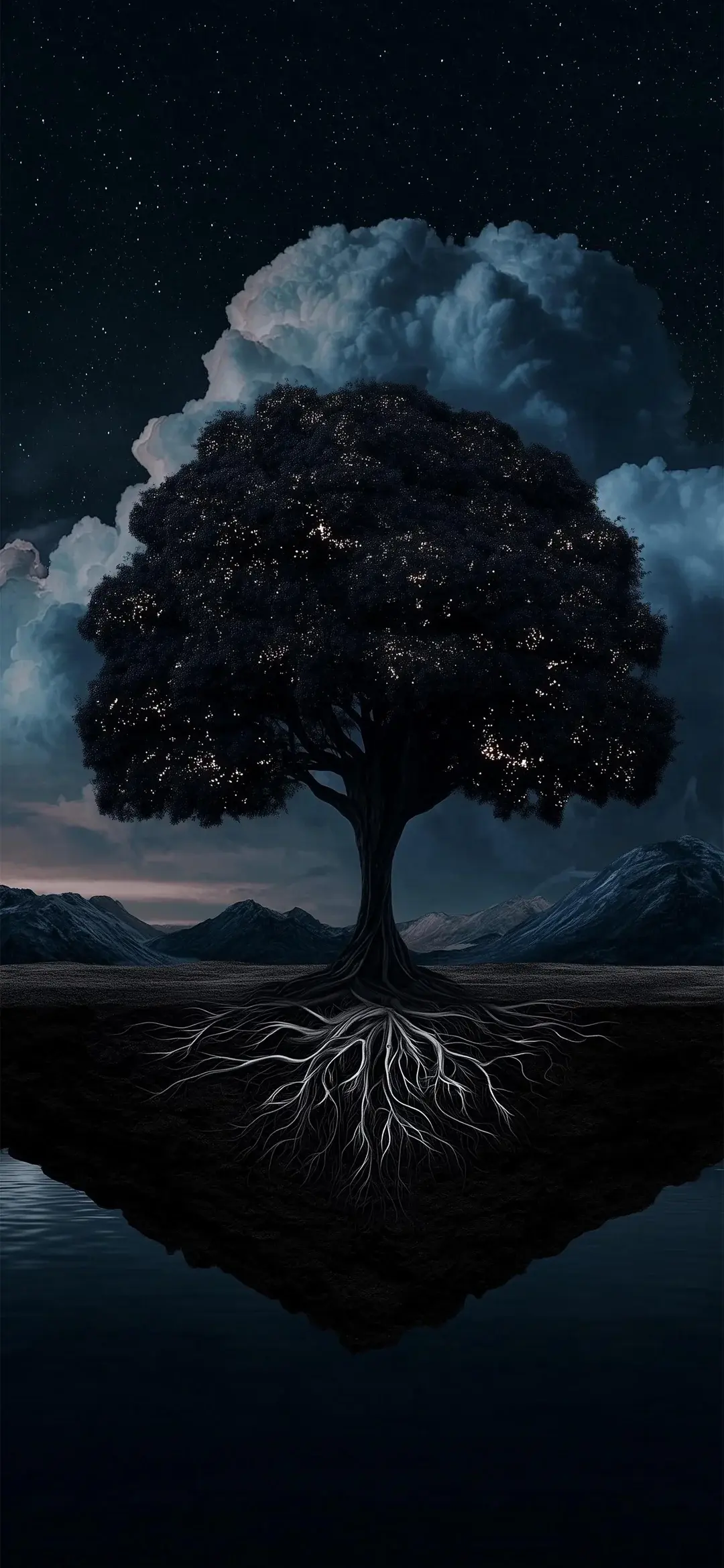 Dark Pictures Tree With Roots Unique Creative