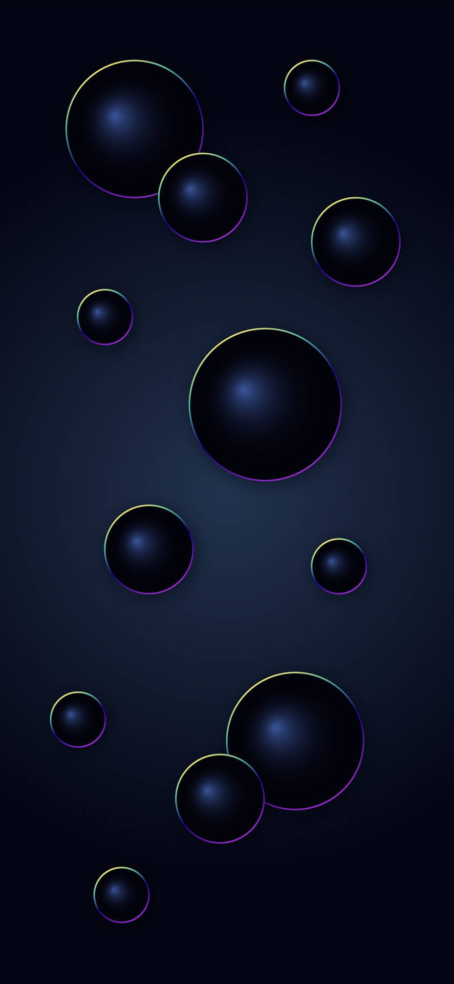 Dark Spheres Rainbow Most Popular Most Installed iPhone 16 Pro And 16 Pro Max Gallery wallpaper for Apple iPhone, Apple Watch, Mac, iPad and Apple Watch