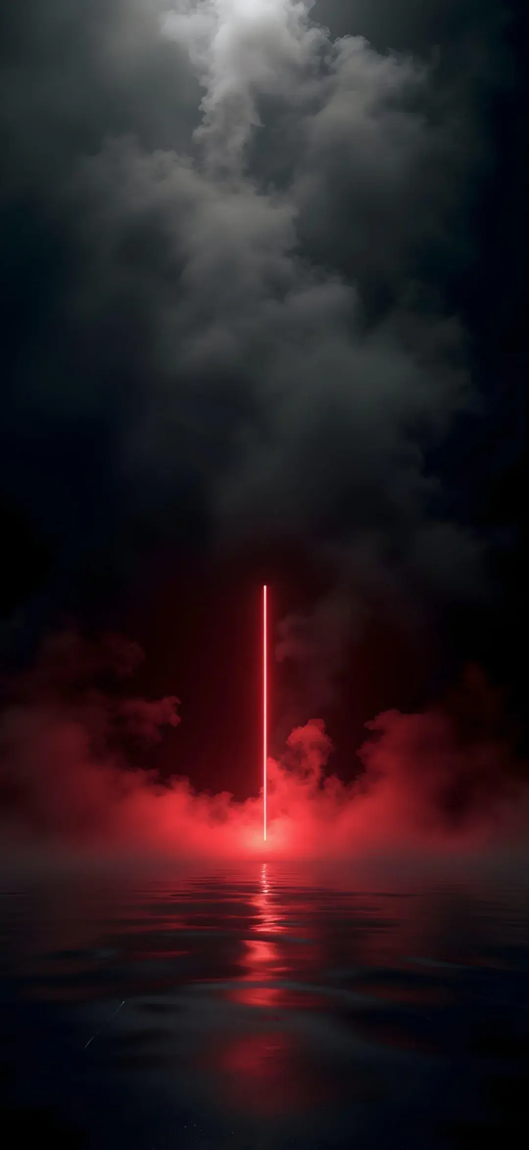 Dark Wallpapers Pictures Neon Light Coming From The Misty Ocean