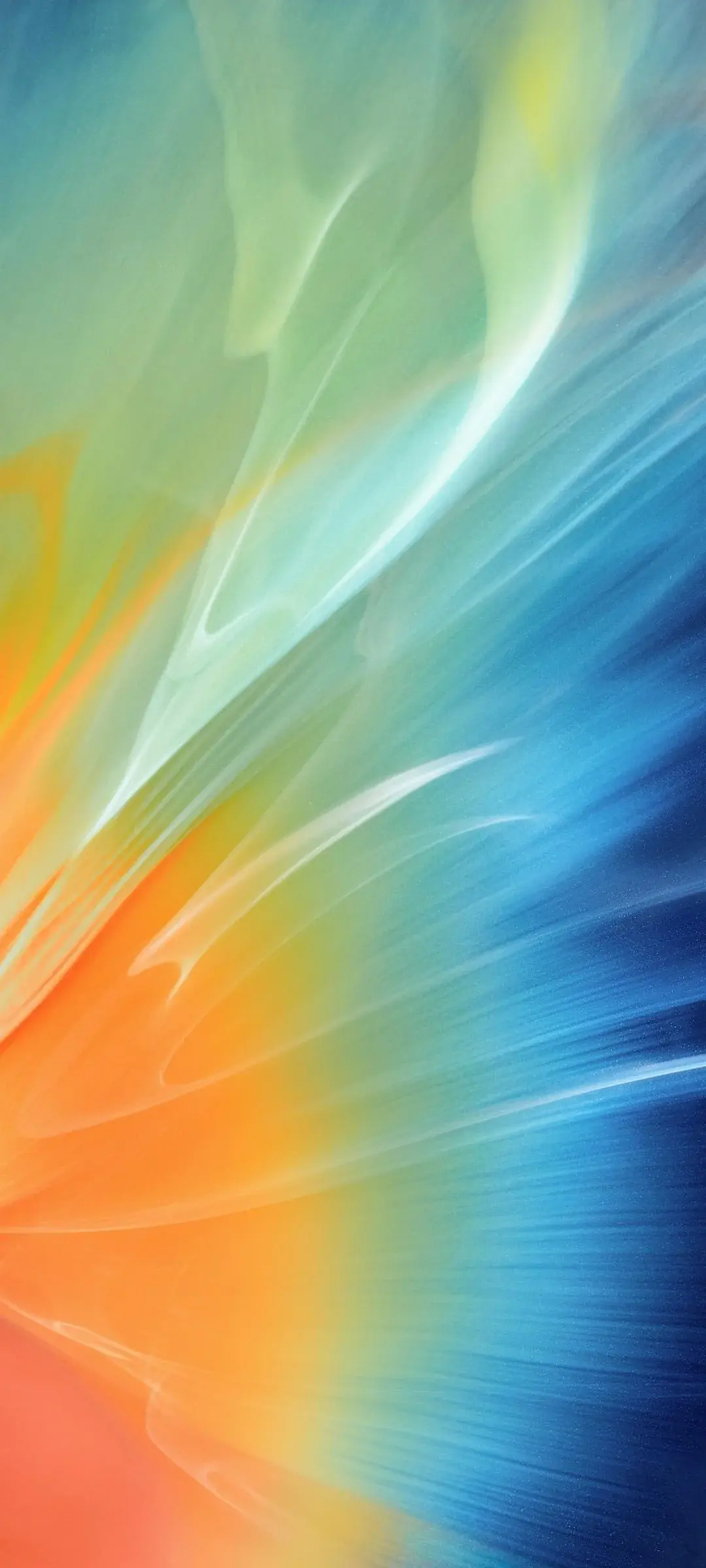 Default Stock Wallpapers For Samsung Galaxy Gradient Warm Blue Orange Fabric Android