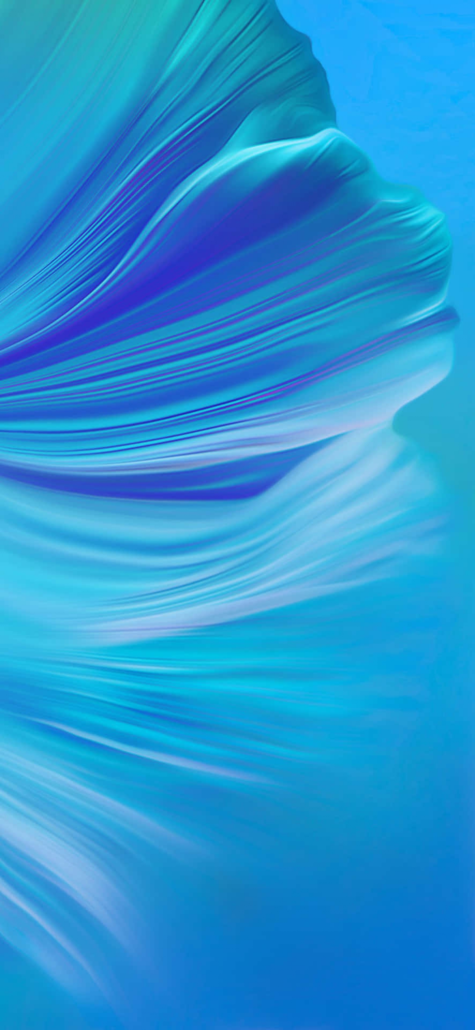 Delicate Pretty Fishtail Vibrant Blue And Turquoise 3D Rendered wallpaper for Apple iPhone, Apple Watch, Mac, iPad and Apple Watch