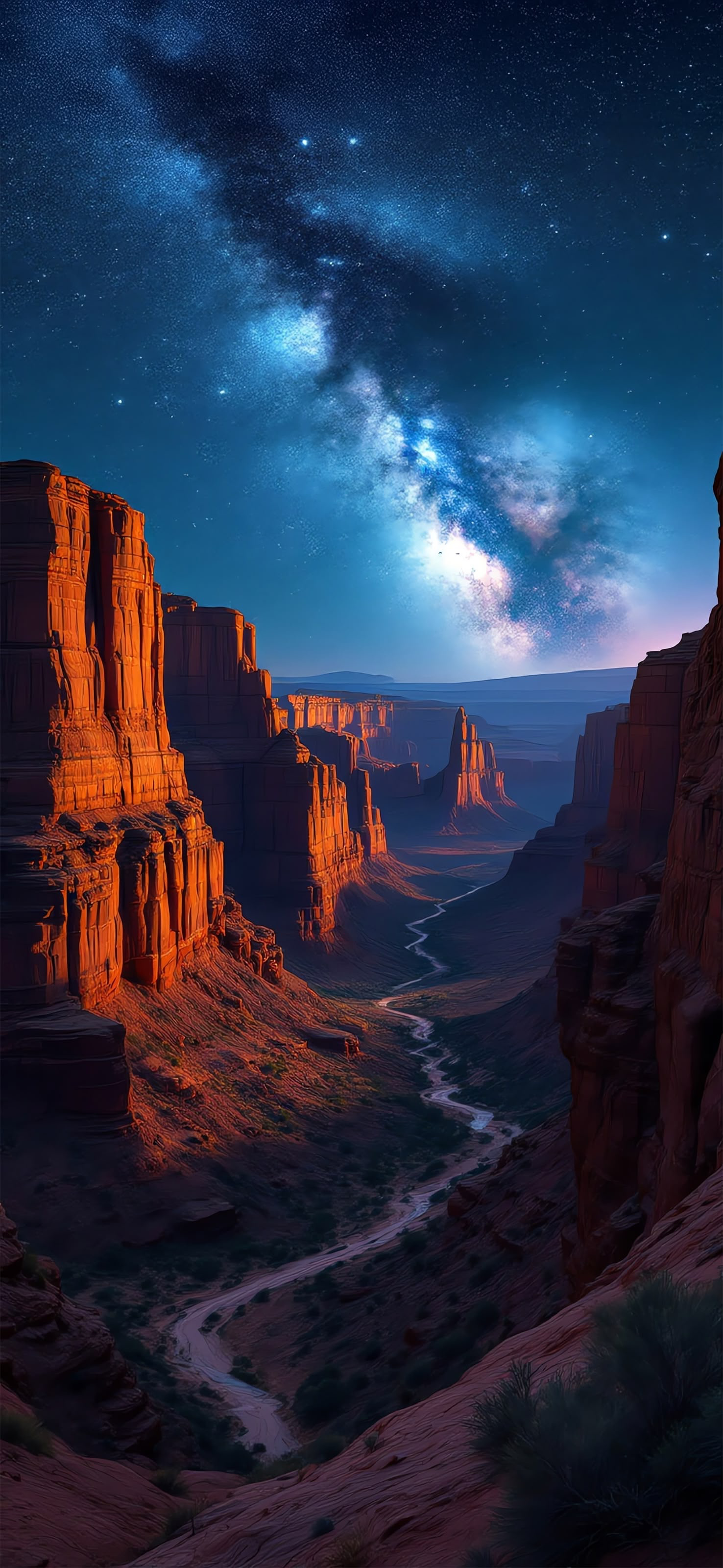 Desert Mountain Galaxy Wallpaper Best Depth Effect 3D Wallpapers And Backgrounds For Apple iOS 26 iPhone 17 iPhone 17 Pro Max iPhone wallpaper