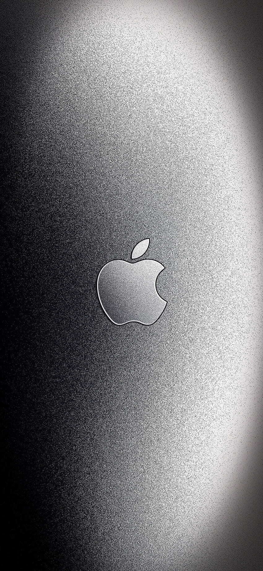 Desktop Wallpaper Aluminum Apple Logo For iPhone Metal Shiny Steel Metallic wallpaper for Apple iPhone, Apple Watch, Mac, iPad and Apple Watch