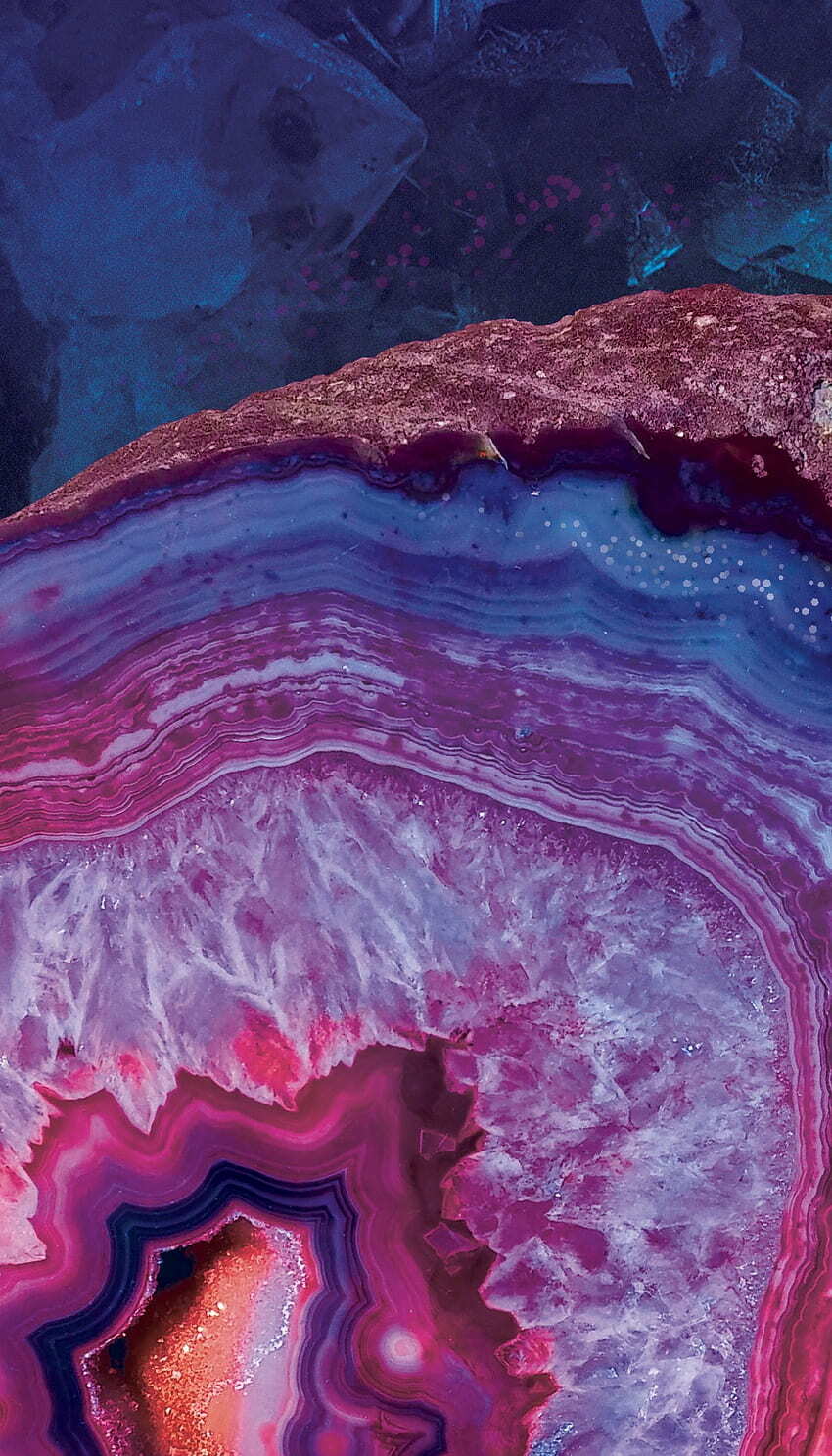 Desktop Wallpaper Crystal Geode Mineral Marble Agate Pattern With Red And Blue iPhone Marble Pink Agate