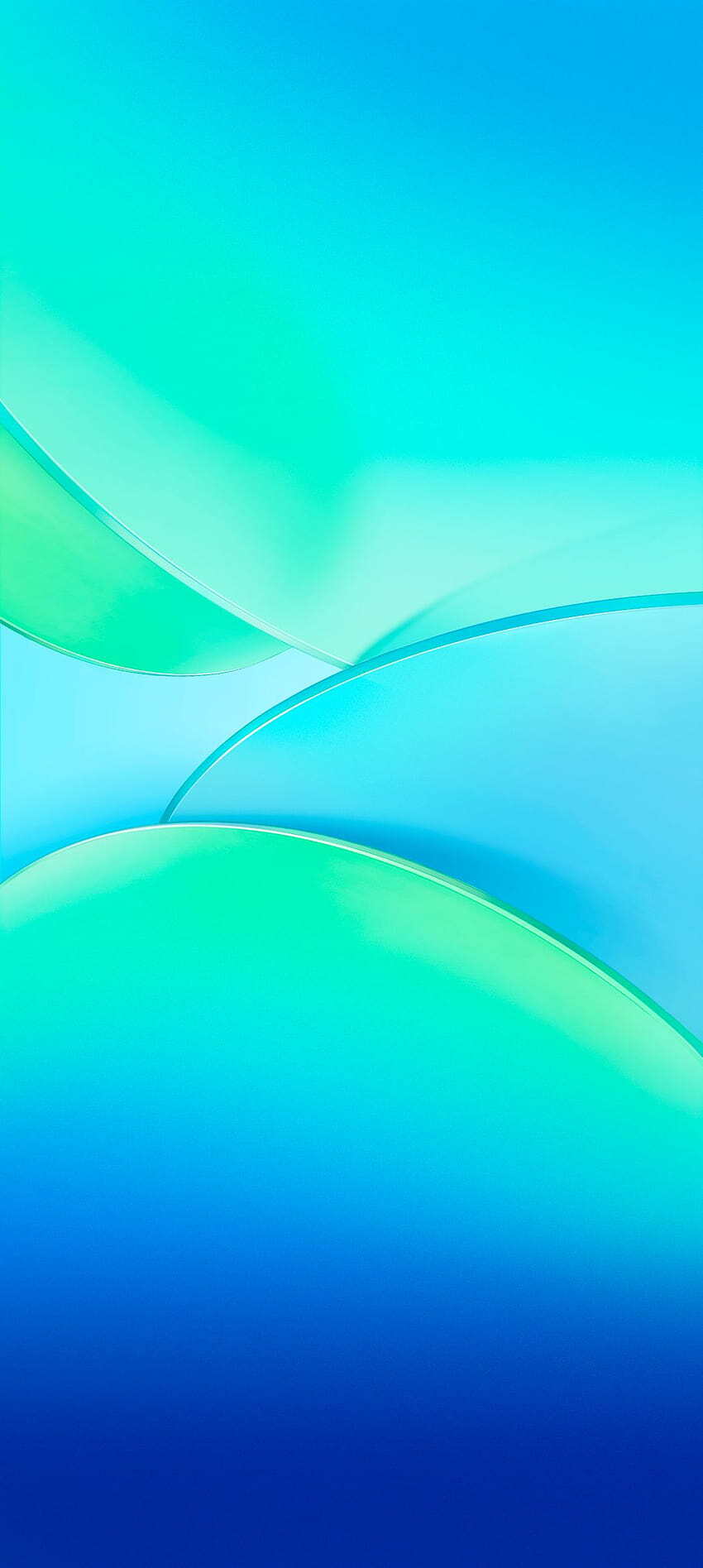 Desktop Wallpaper Vivo Y51 Stock Blue Green And Turquoise Circular Shapes Stacked Colliding wallpaper for Apple iPhone, Apple Watch, Mac, iPad and Apple Watch