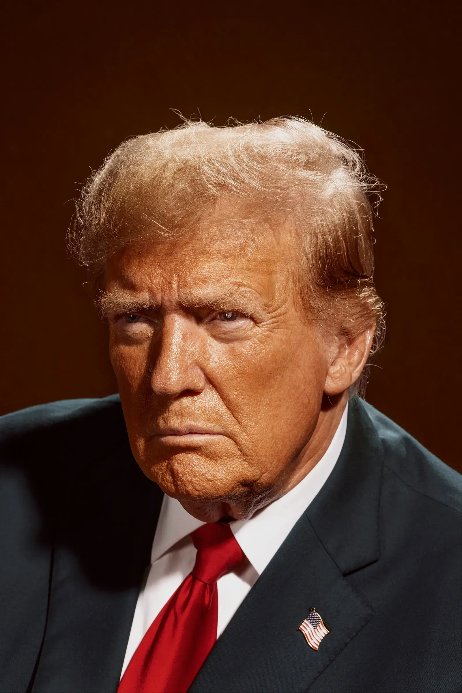 Donald Trump 2024 Portrait Close Up Official wallpaper for Apple iPhone, Apple Watch, Mac, iPad and Apple Watch