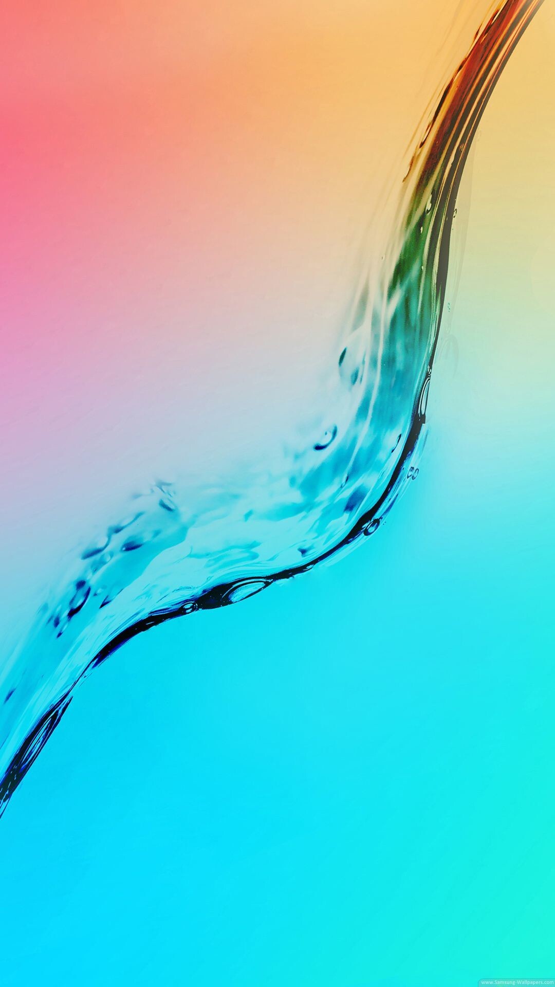 Download Free Samsung Phone Wallpaper Water Liquid Rainbow Google Android