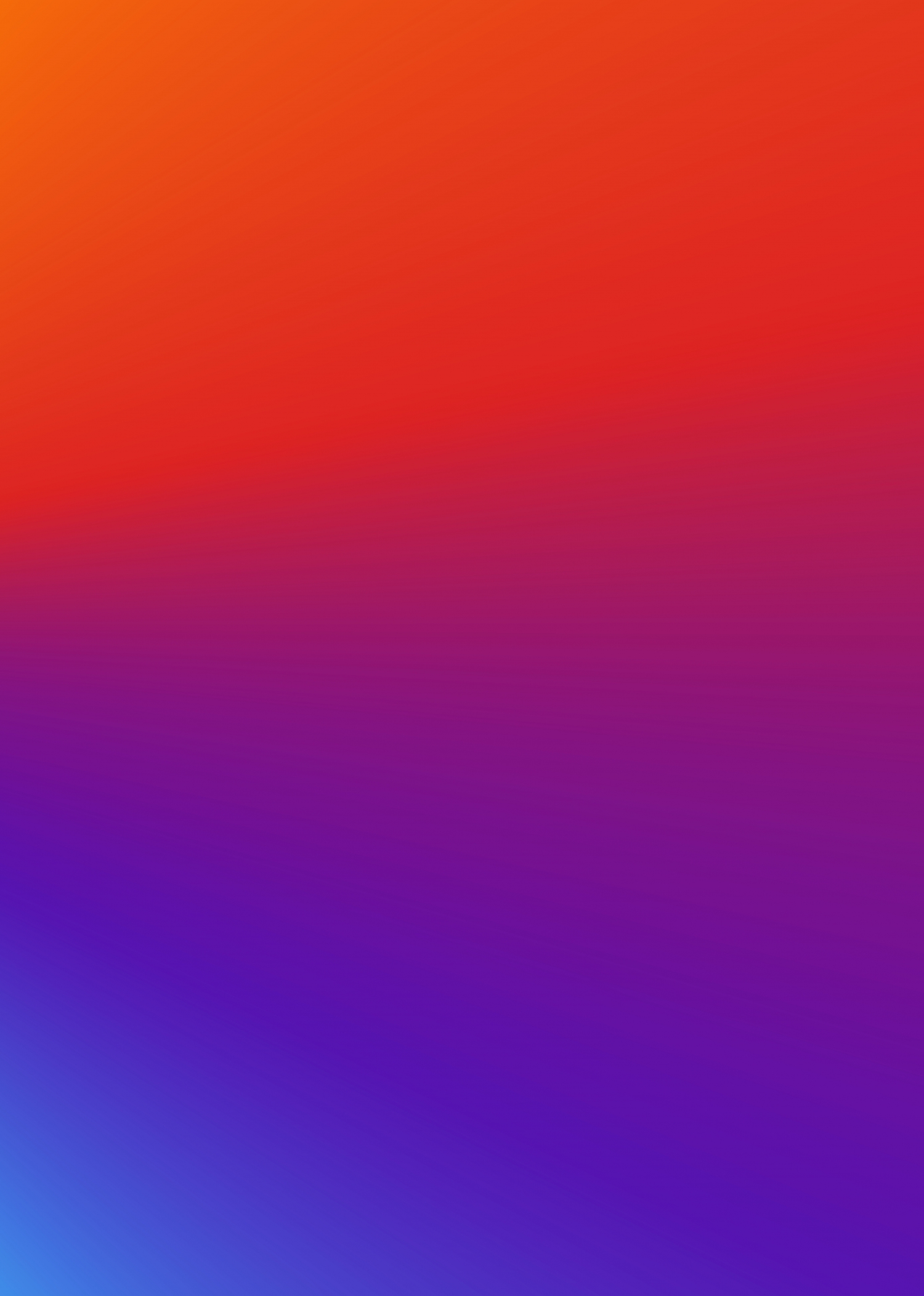 Dusk In Dawn Vibrant Red And Blue Gradient Colorful