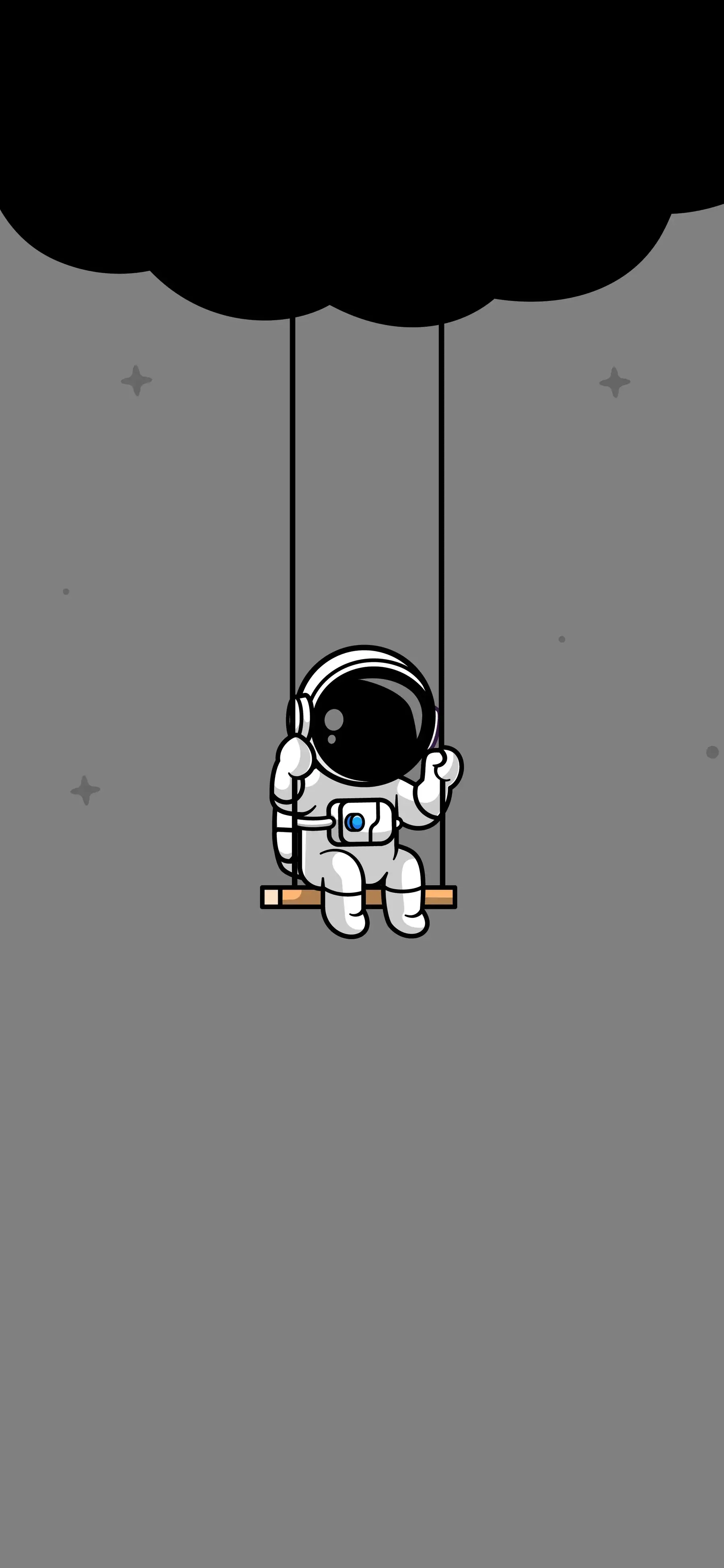 Dynamic Island Wallpapers iPhone Users Cute Astronaut On A Swing