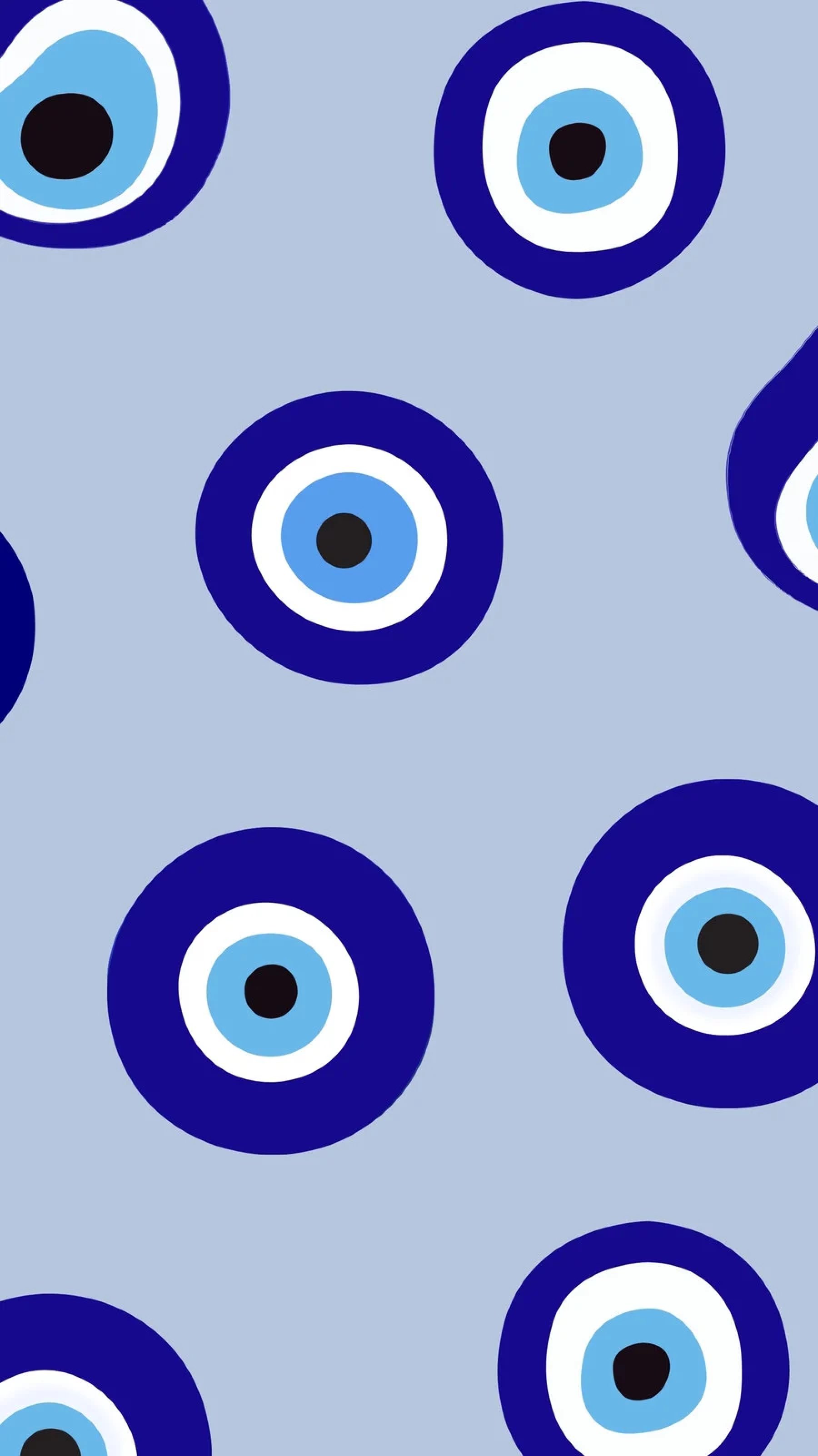 Eyeballs Eye Art On A Baby Blue Background wallpaper for Apple iPhone, Apple Watch, Mac, iPad and Apple Watch