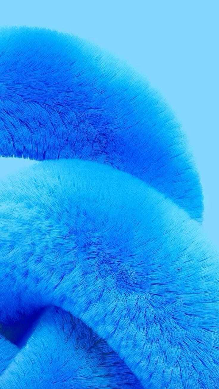 Fluffy Blue Fabric 3D Deep Color Xiaomi MIUI HyperOS Google Android Default Stock