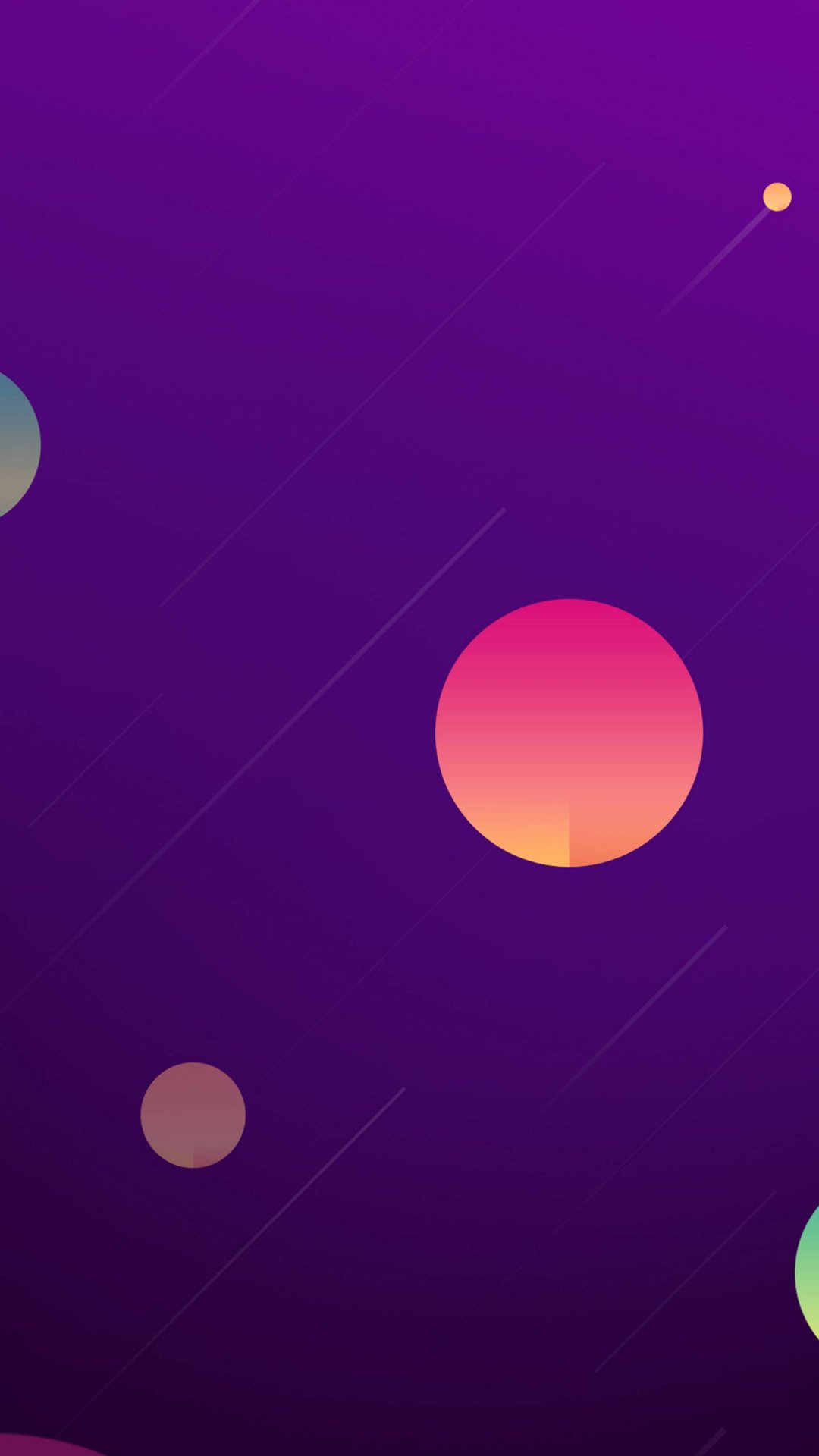 Flyme OS 6 Stock Wallpapers Purple Abstract Circles