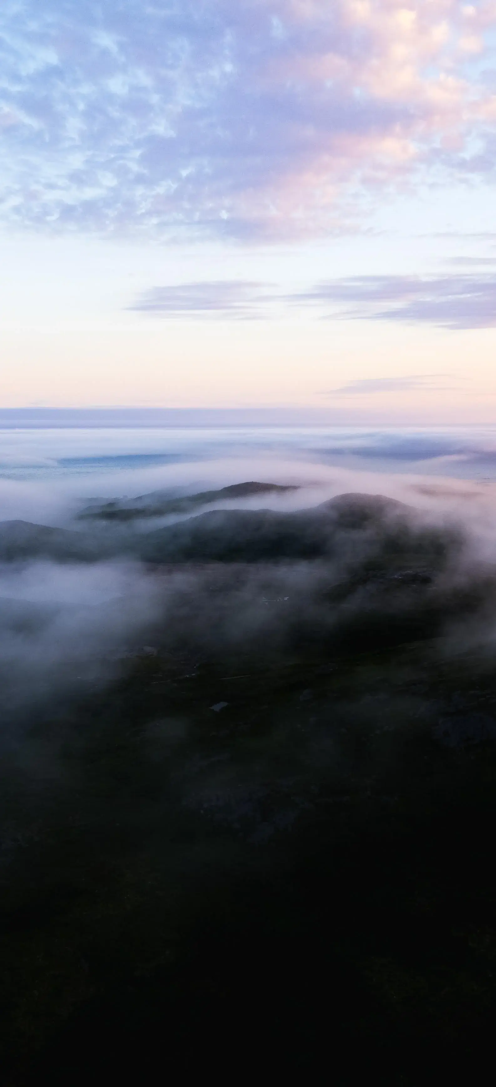 Foggy And Misty Mountains Landscape With Soft Baby Color Sunset Most Popular Download Free Wallpapers For iPhone 12 13 14 15 16 Pro Max And Android