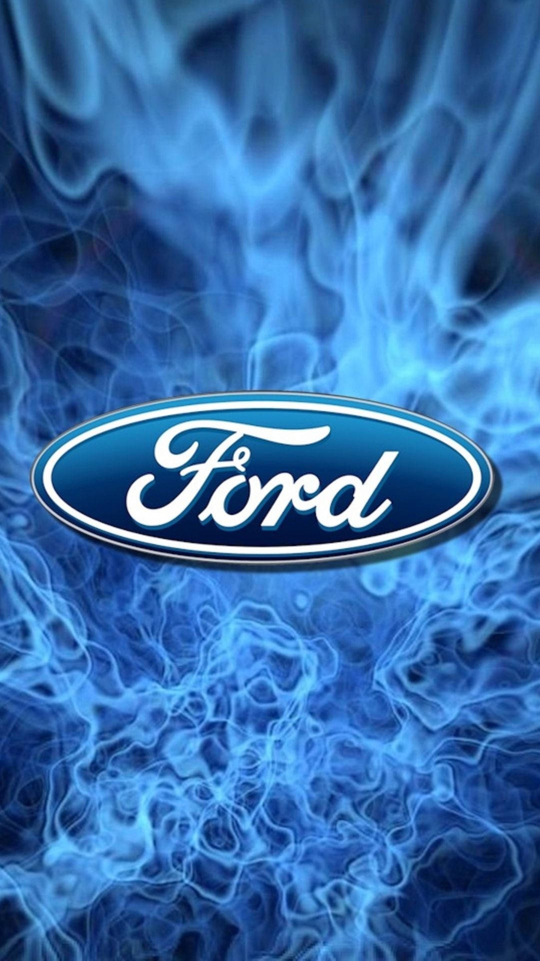 Ford Logo Blue Smoke